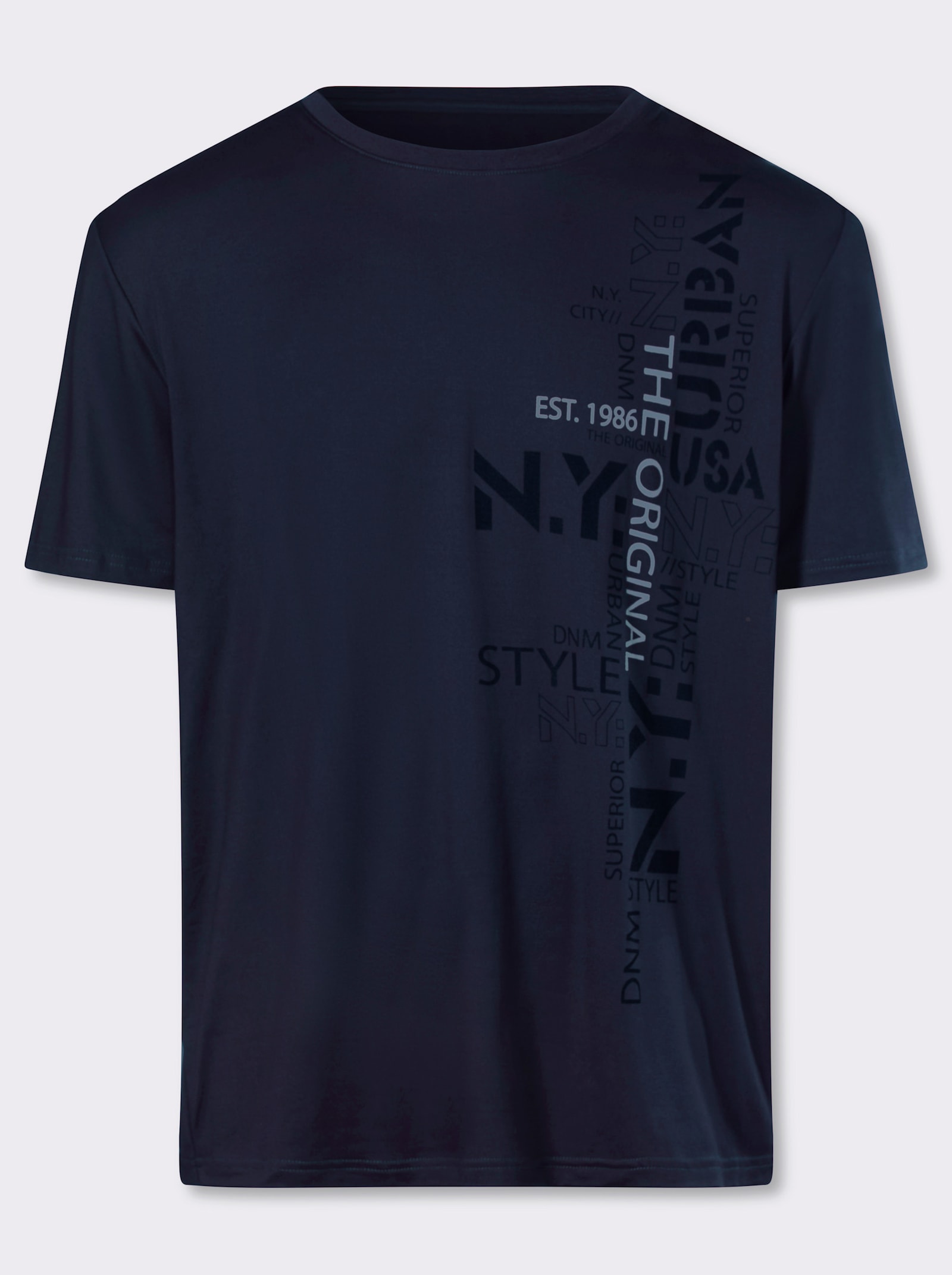 Catamaran Sports Funktionsshirt mit Schriftzug - marine-bedruckt