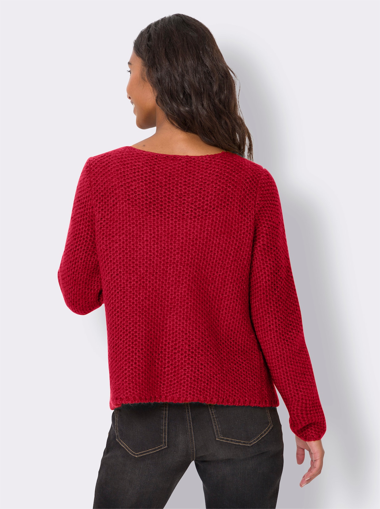 heine veste en tricot - rouge