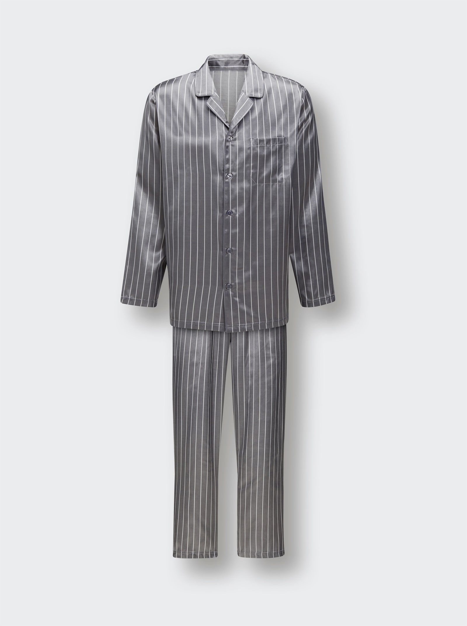 KINGsCLUB Pyjama - grau-gestreift