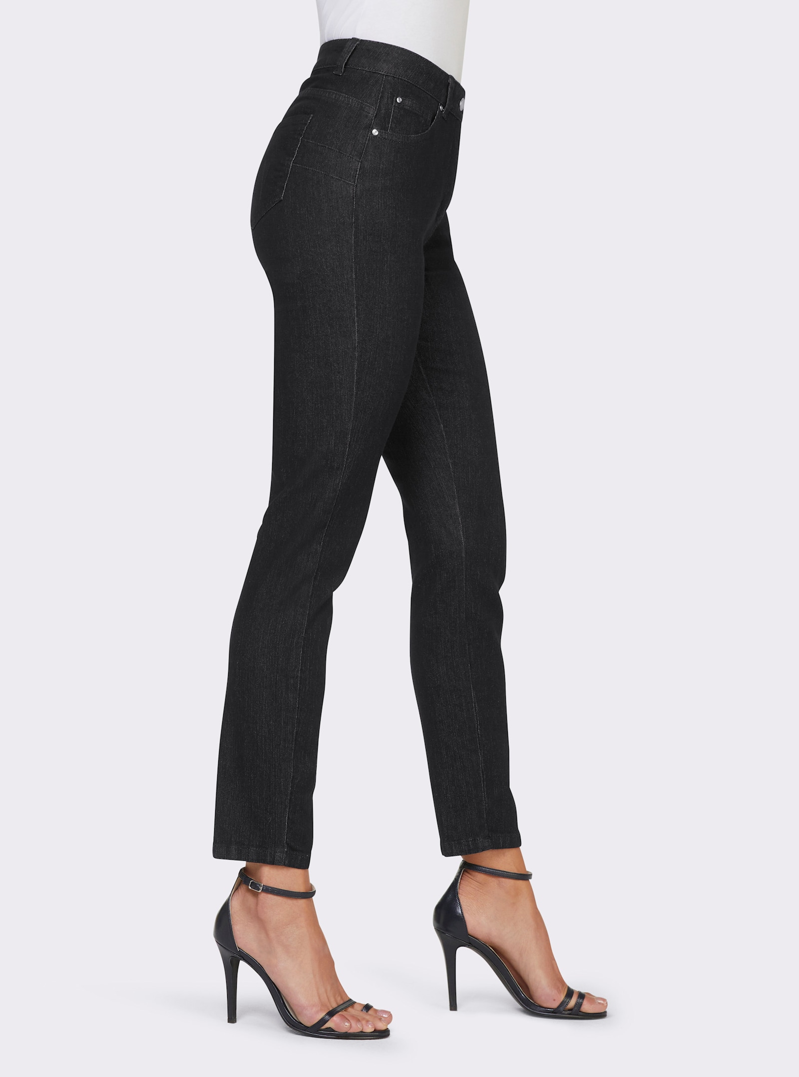 heine 7/8-Jeans mit Push-up-Effekt - black denim