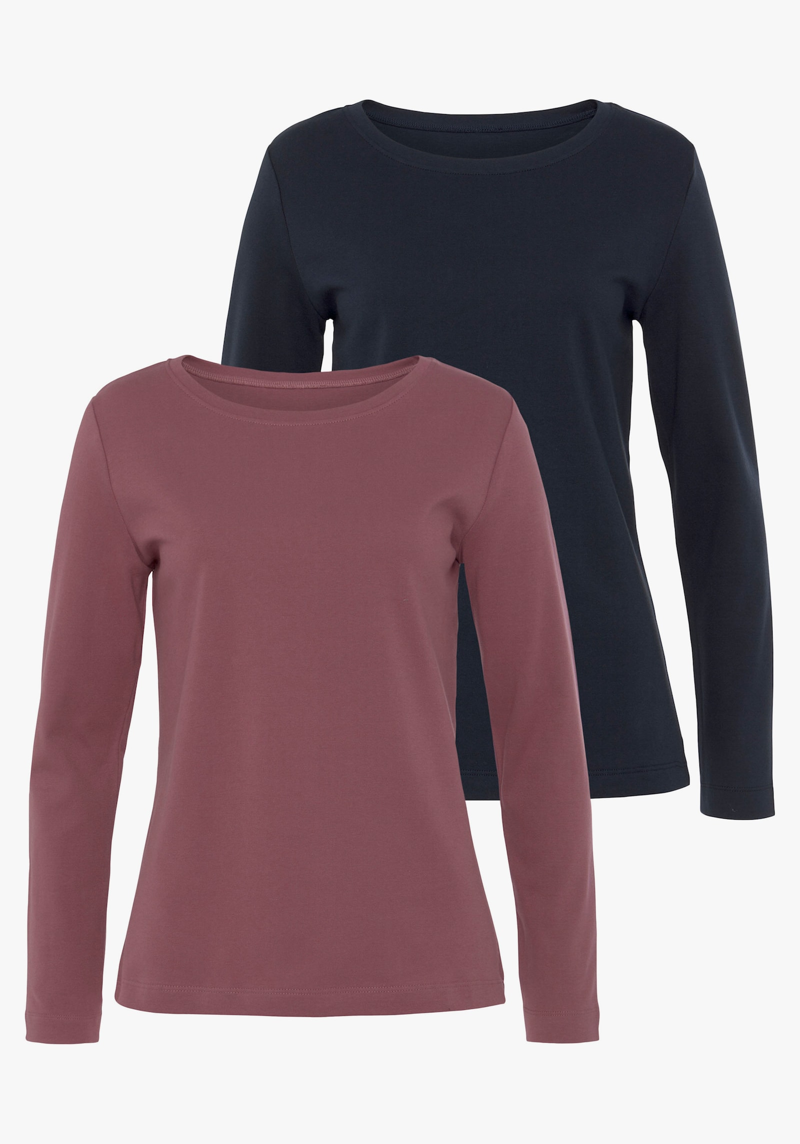 Vivance Langarmshirt - beere, navy