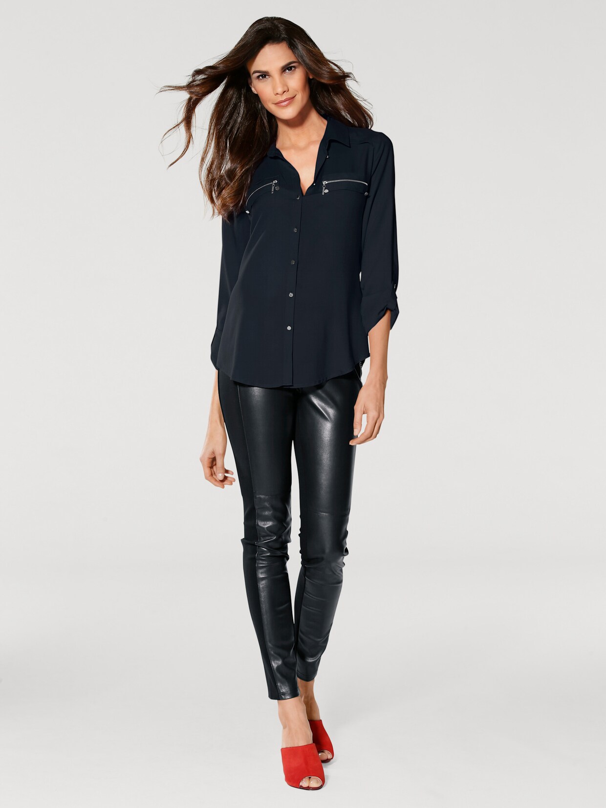 heine Hemdbluse - marine