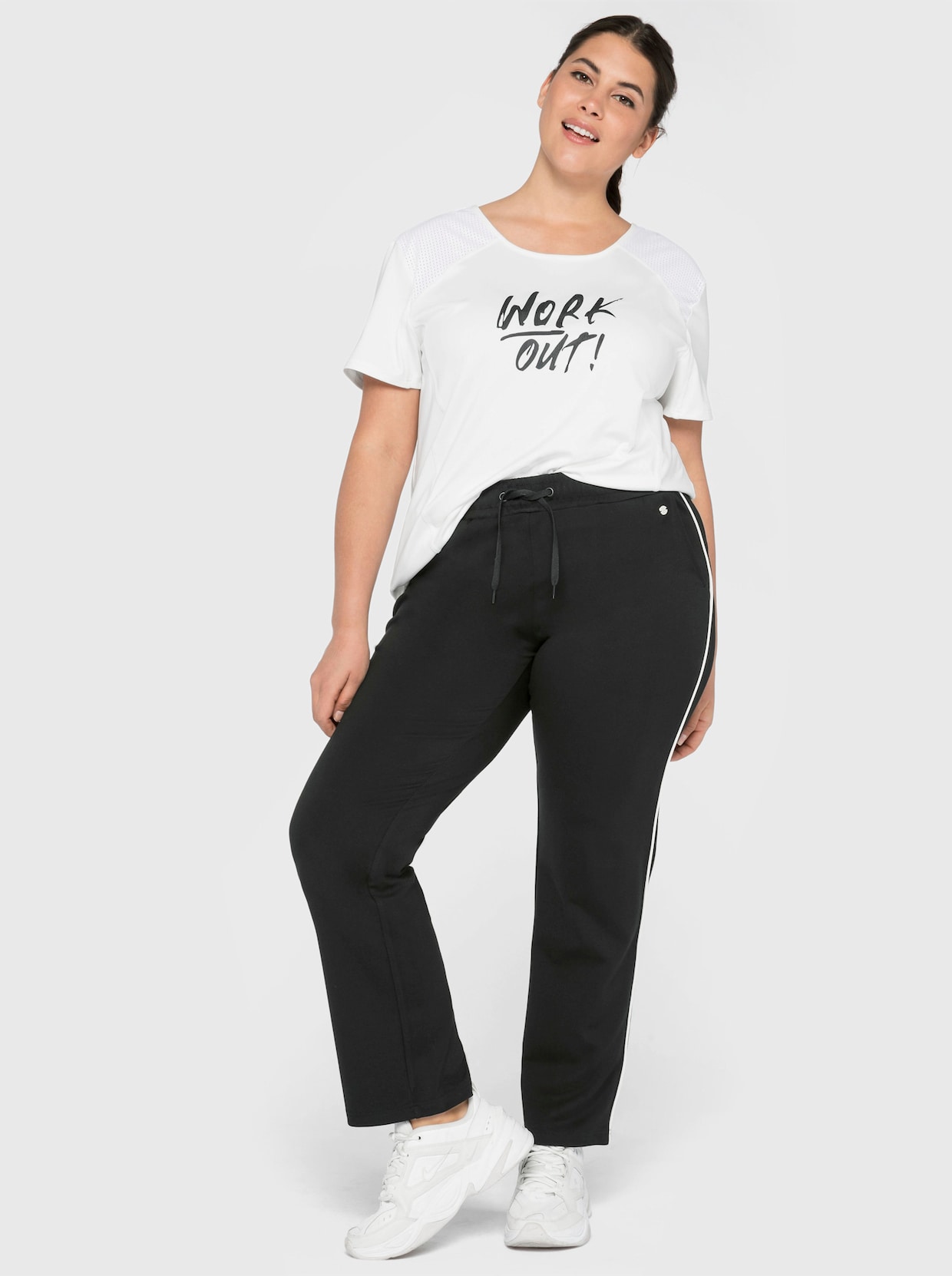 sheego Joggingbroek - zwart