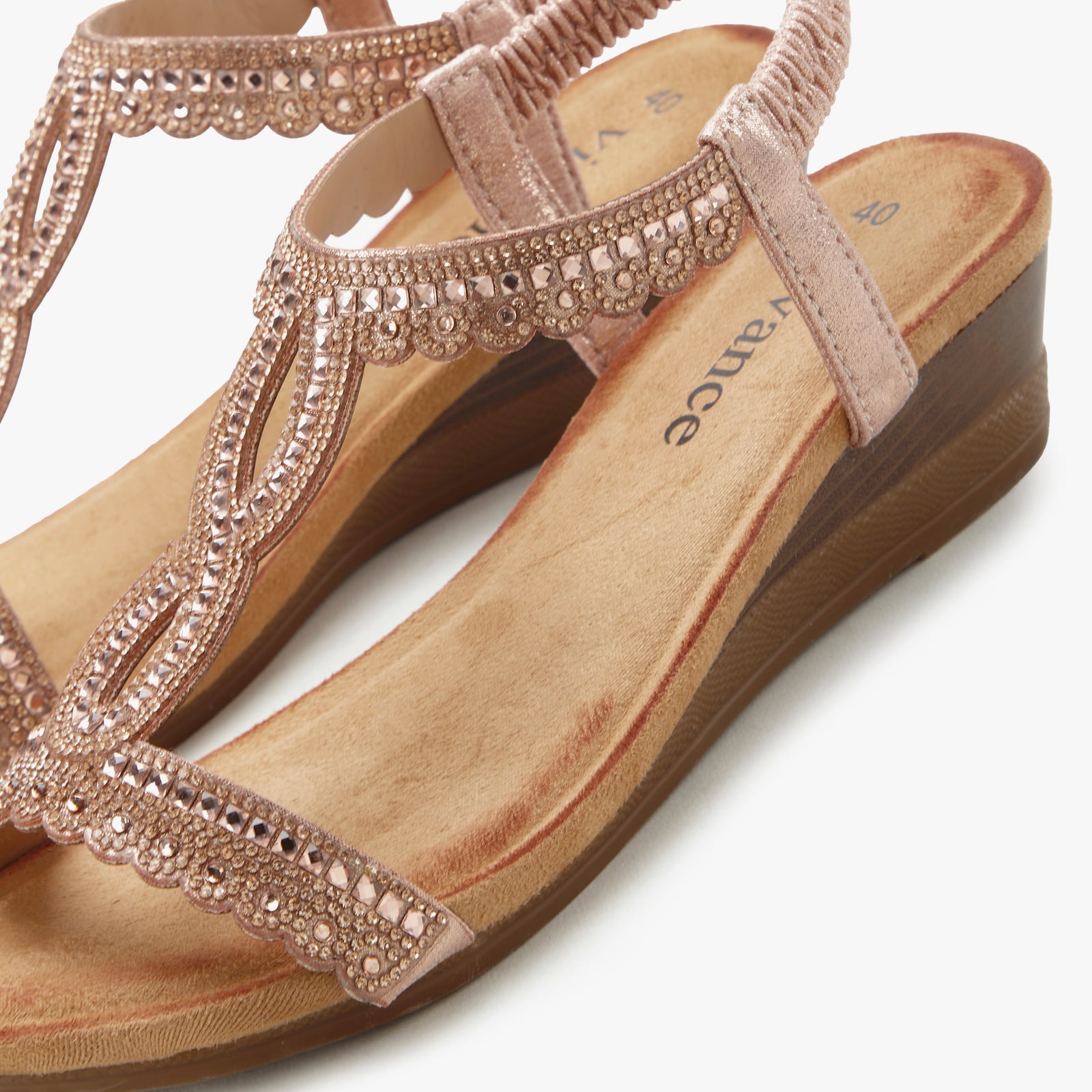 Vivance Sandales - couleur or rose