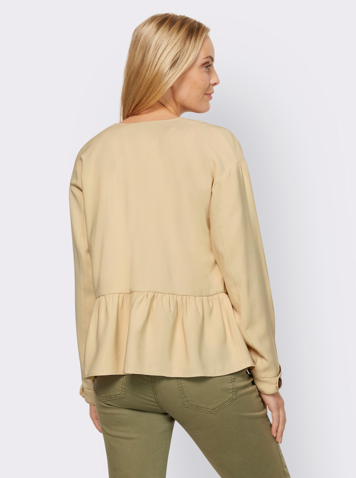 heine Lange blouse - zand