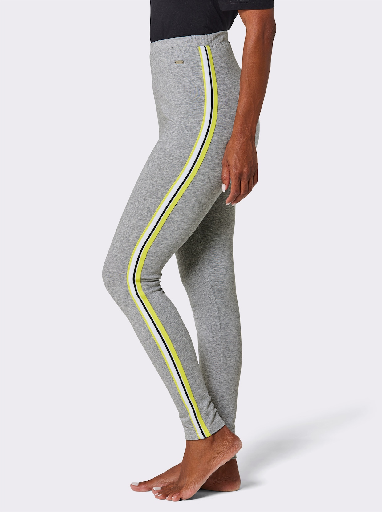 feel good Leggings - gråmelerad