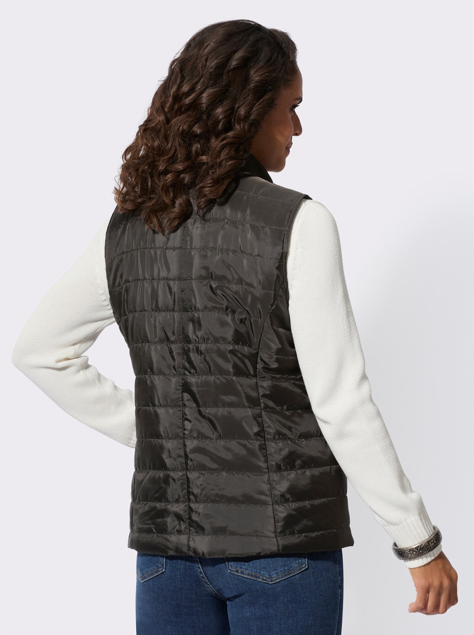 Weste aus recyceltem Polyester - graphit