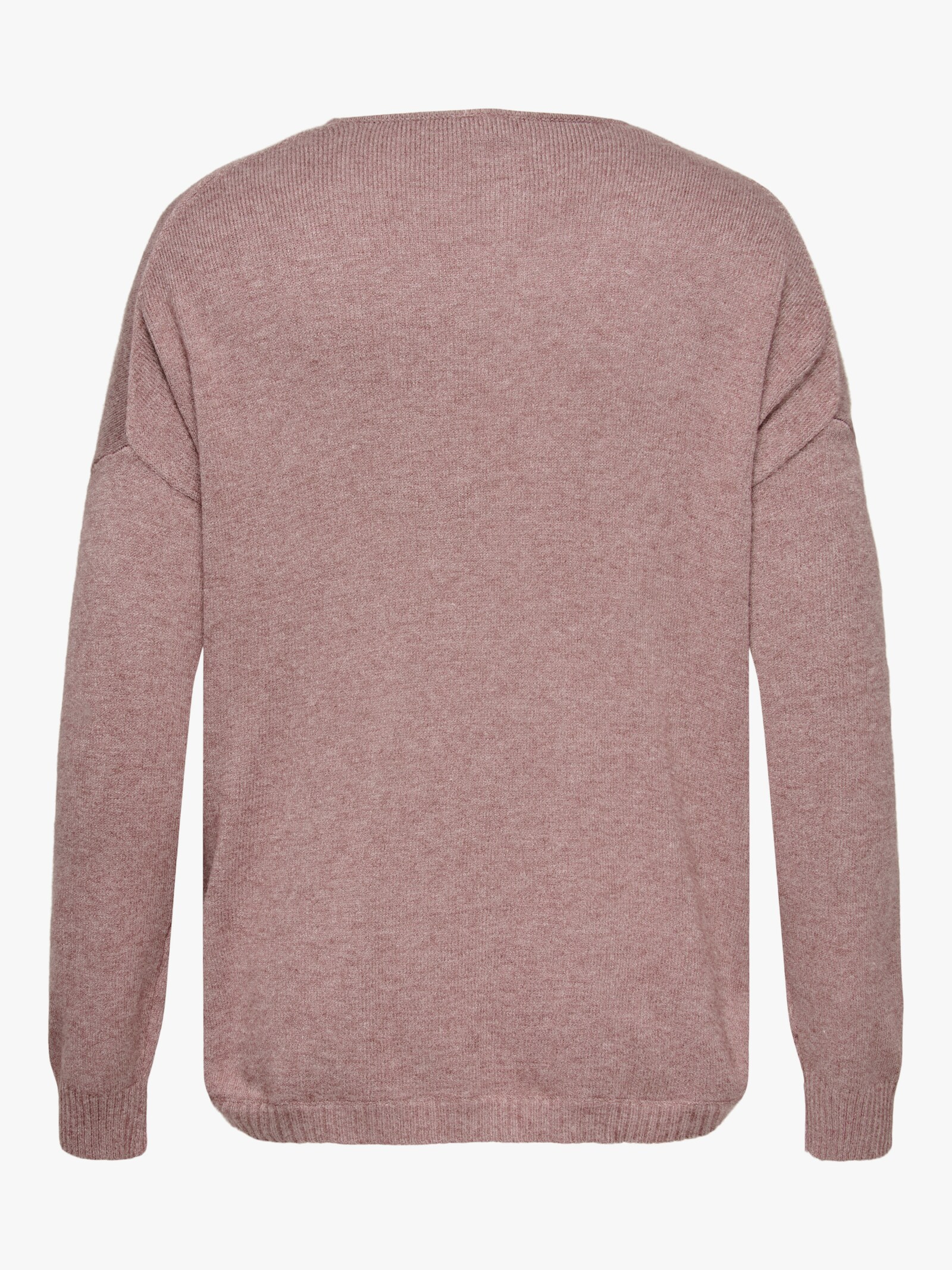 ONLY CARMAKOMA V-Ausschnitt-Pullover - rose brown detail:melange