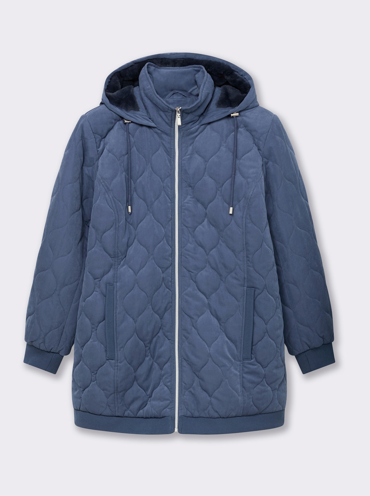 sheego Blousonjacke - rauchblau