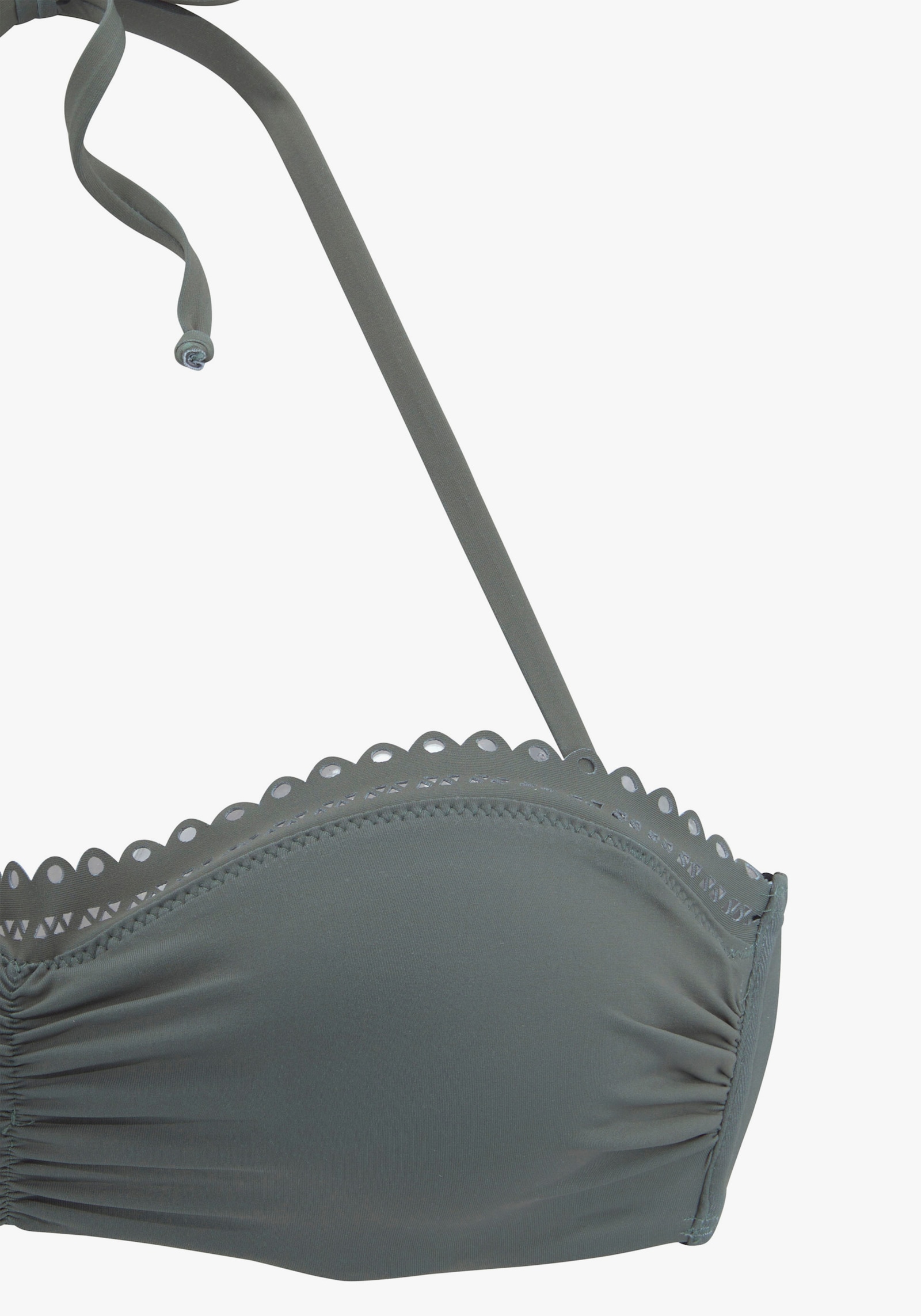 s.Oliver Bügel-Bandeau-Bikini-Top - oliv