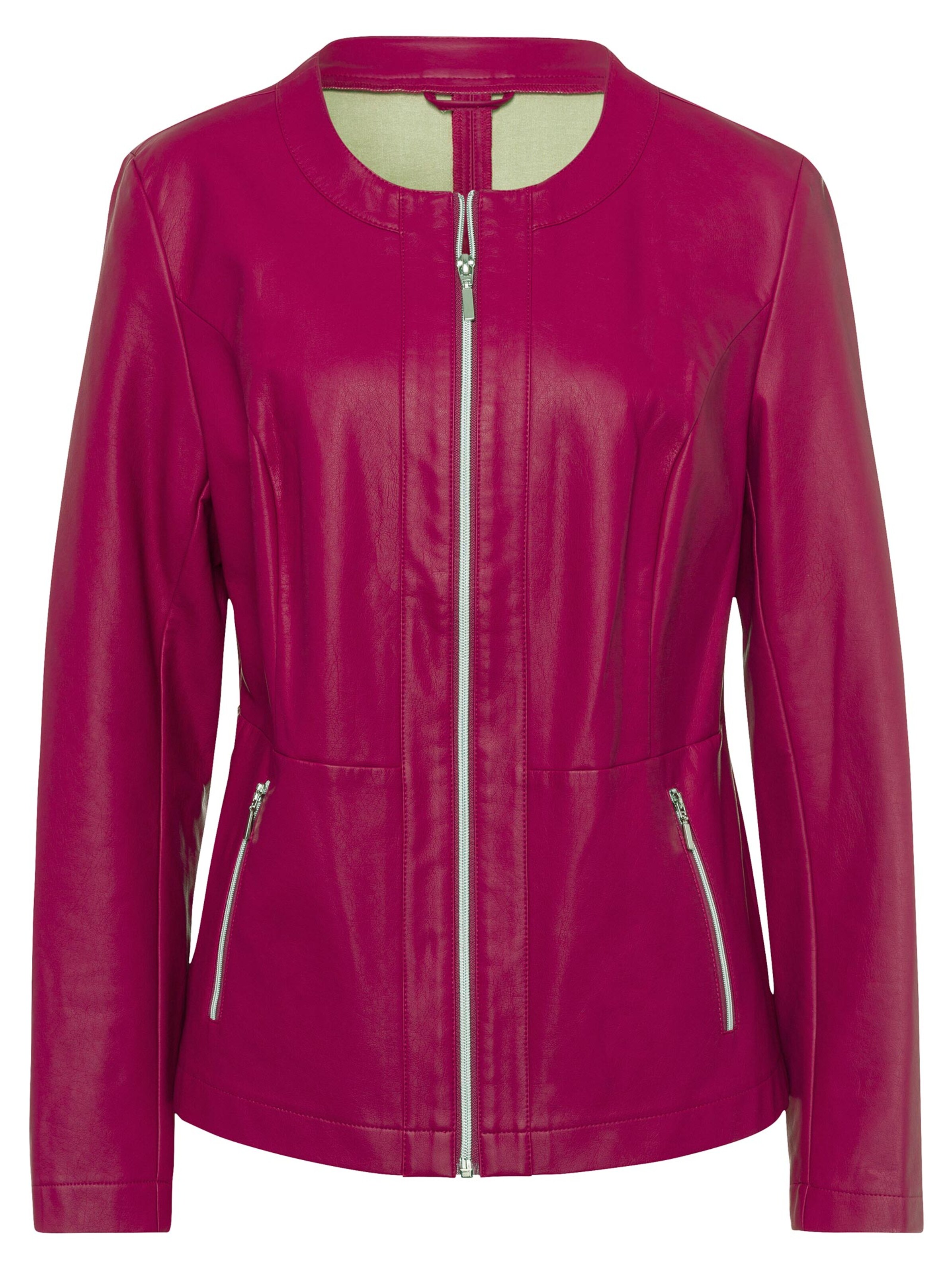 Lederimitat-Jacke - beere