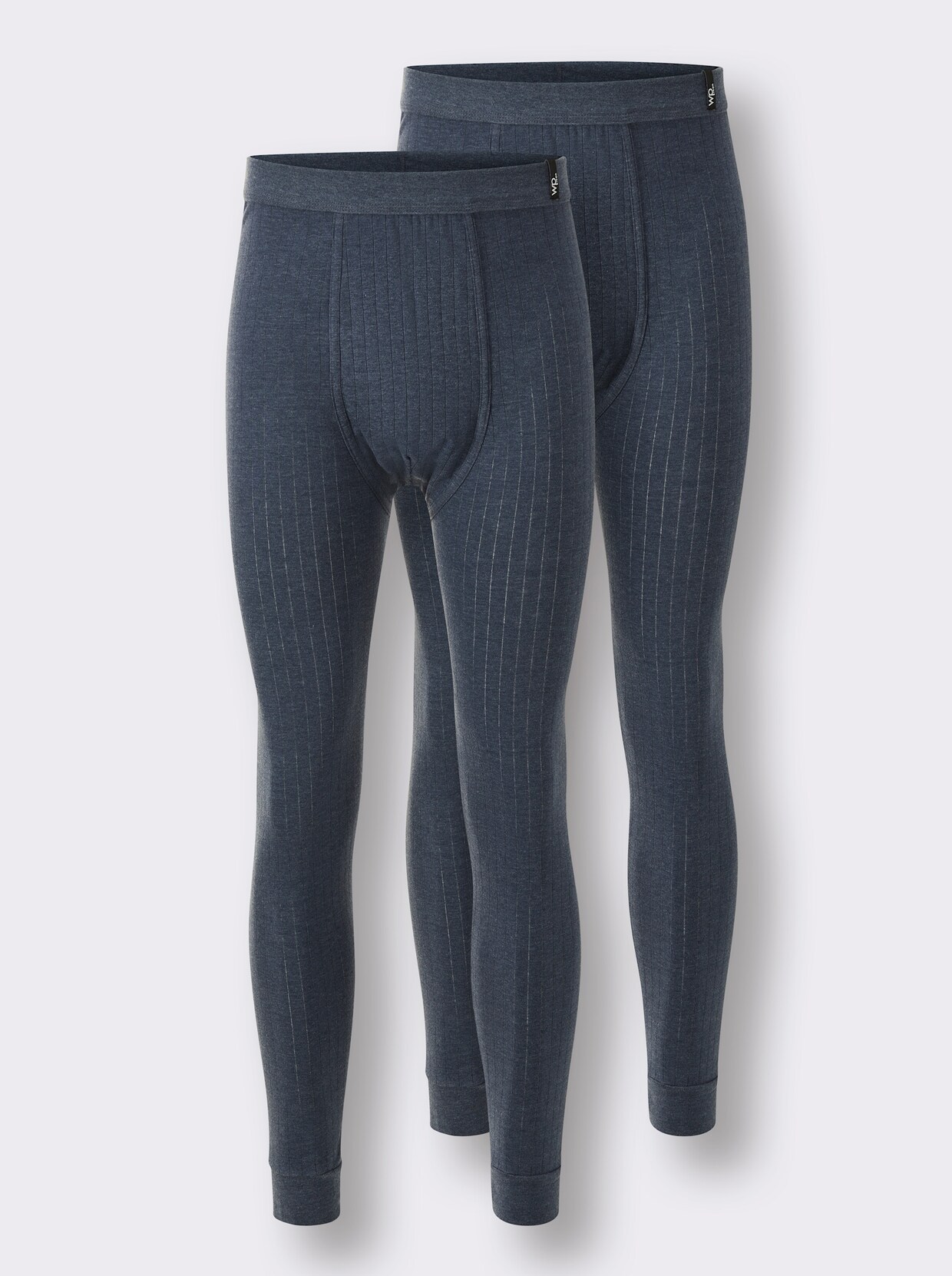 wäschepur men Broek, lang - donkerblauw gemêleerd
