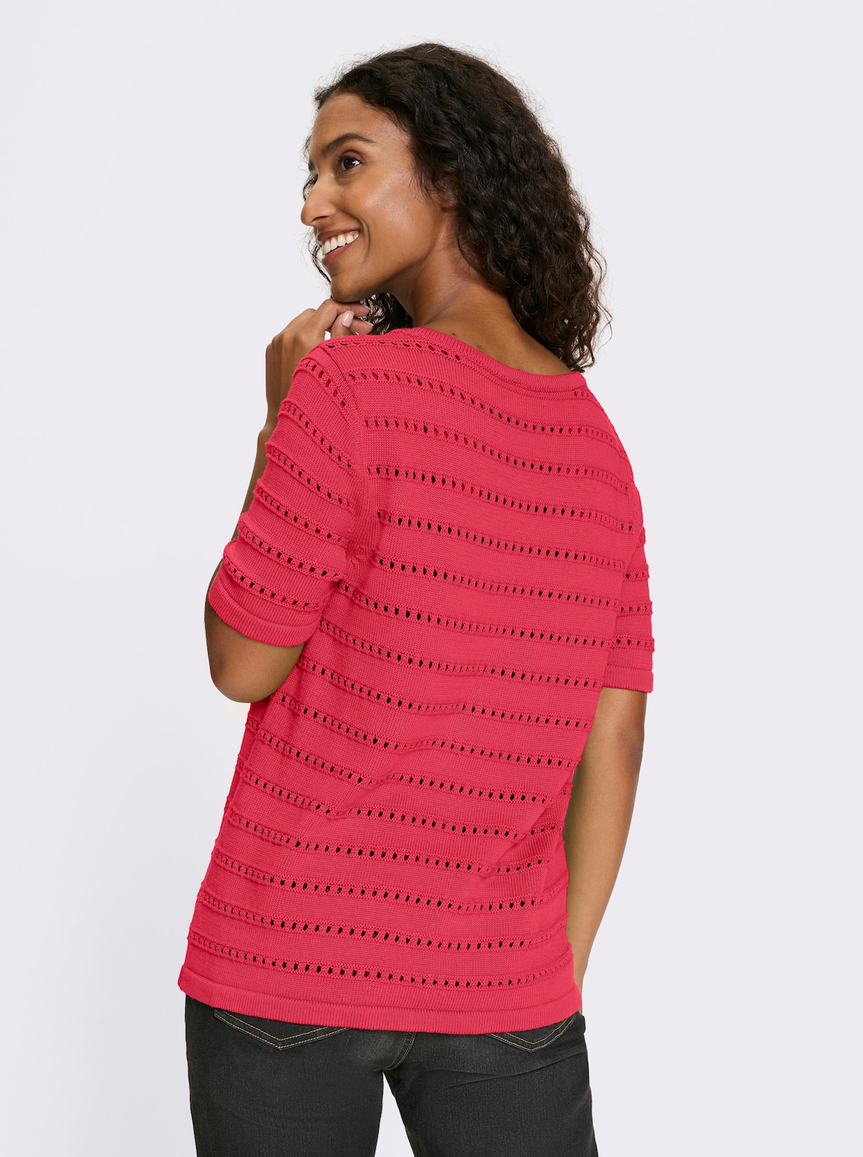 heine Pull ajouré - fuchsia