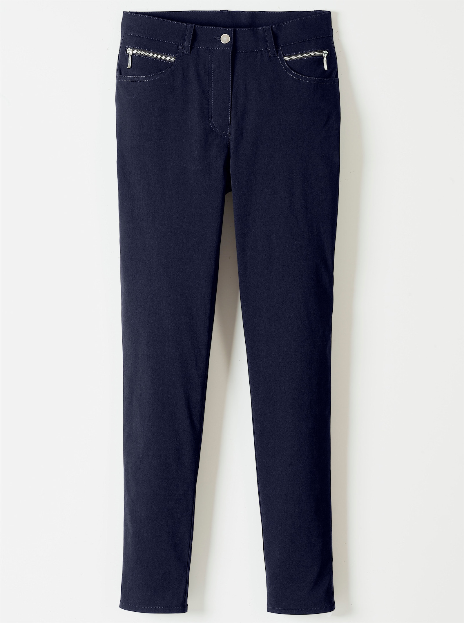 Stehmann Comfort line Stretch-Hose mit Zier-Taschen vorne - marine