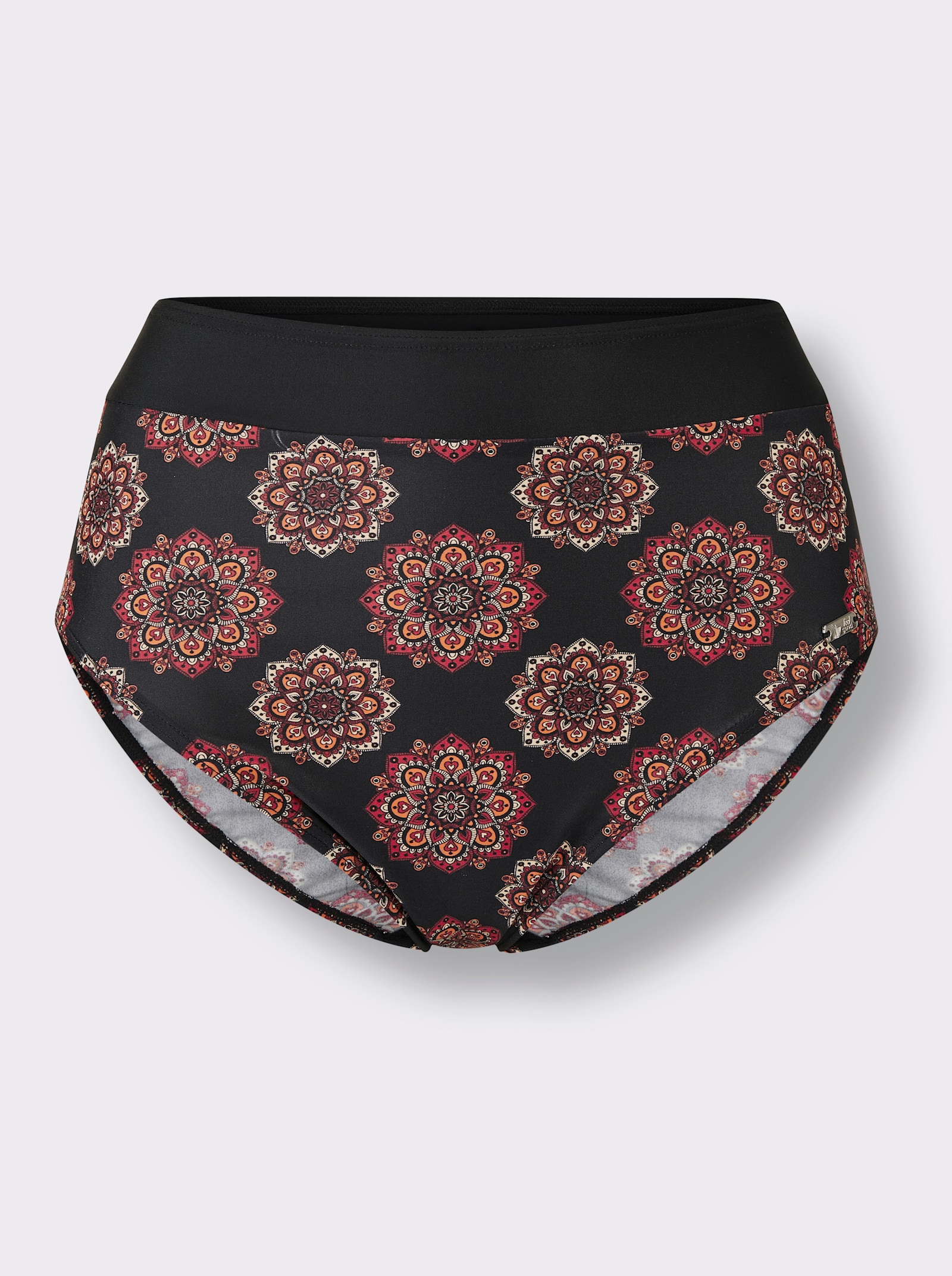 feel good Bikini-Slip im Druck-Dessin - schwarz-rot-bedruckt