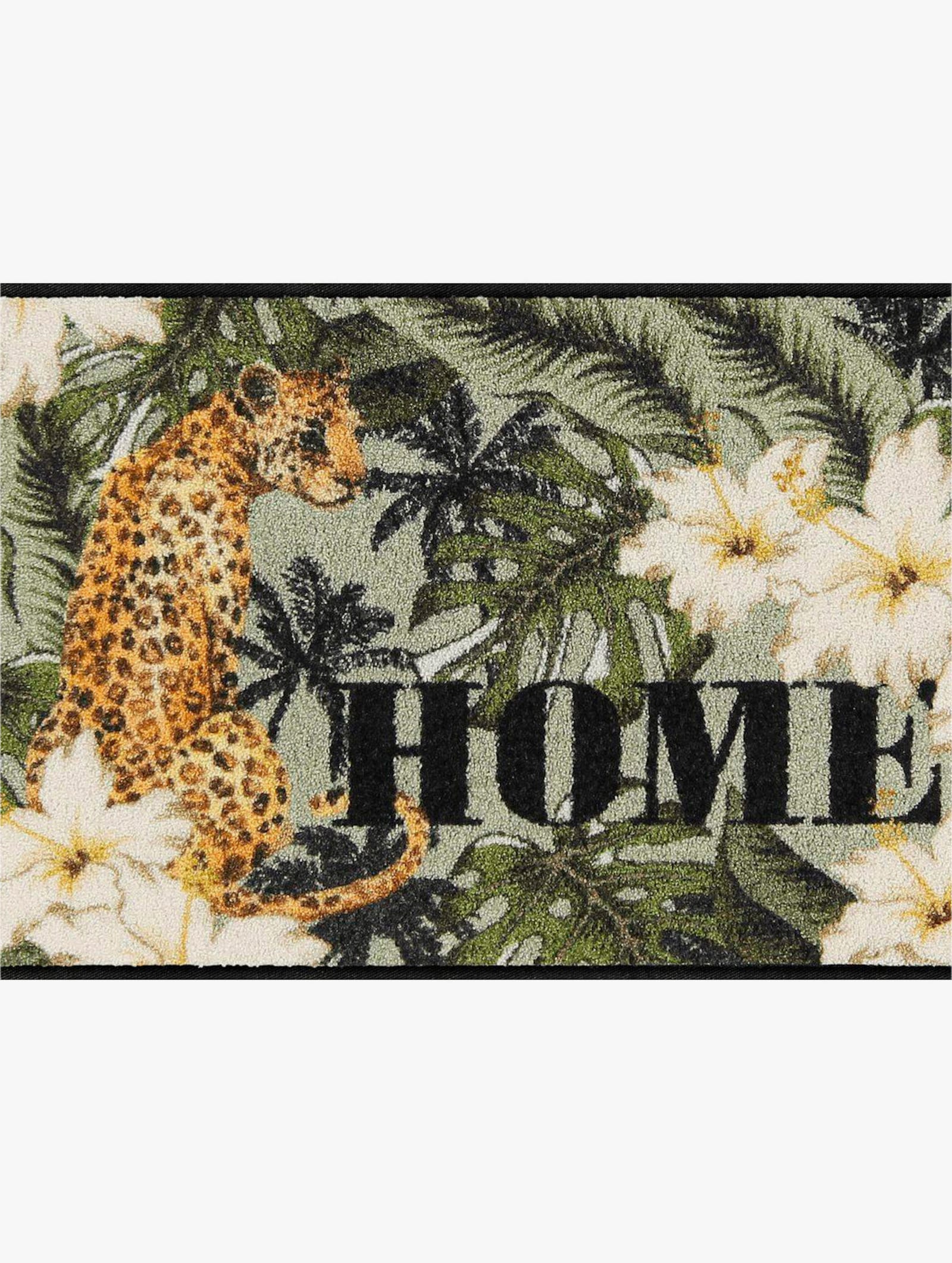 Salonloewe Fußmatte - grün-ecru-bedruckt