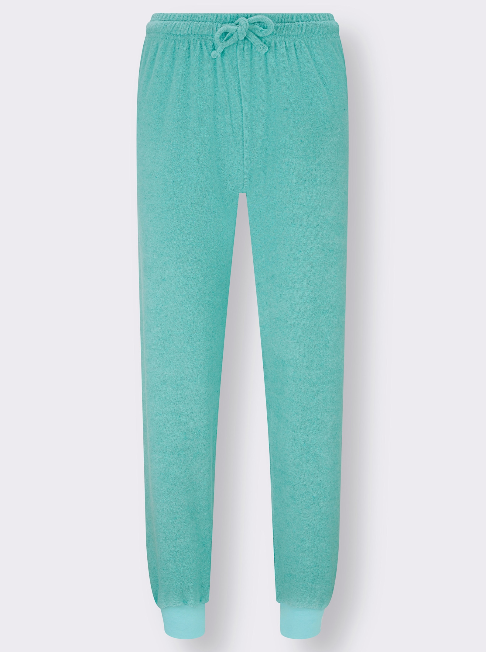 wäschepur Pyjamas av finfrotté - mint, randig