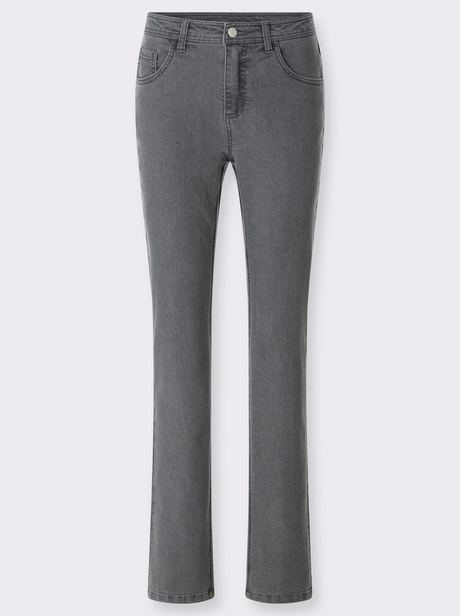 5-Pocket-Jeans in gerader Form - grey-denim