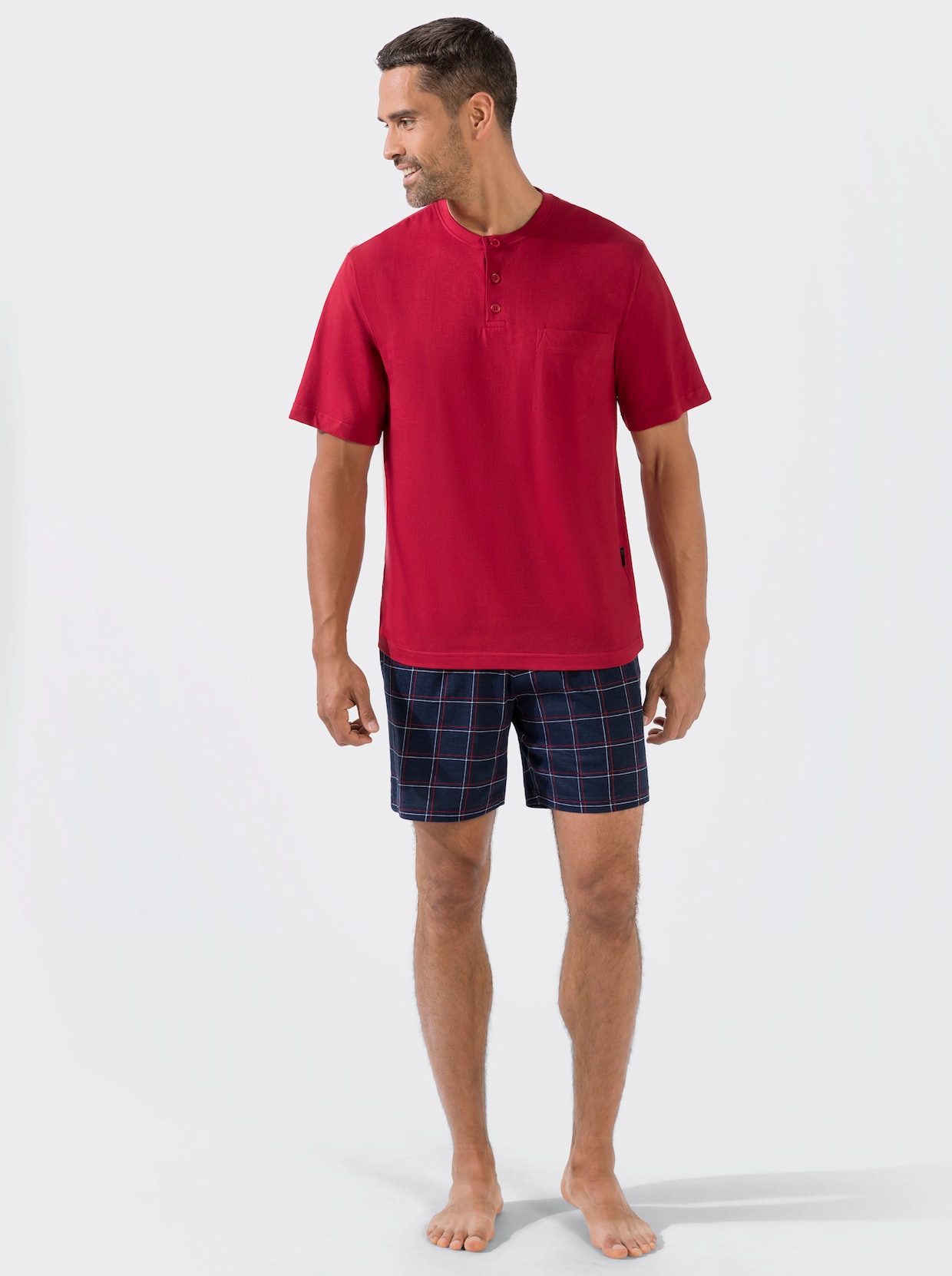 Comte Shortama - donkerrood/marine