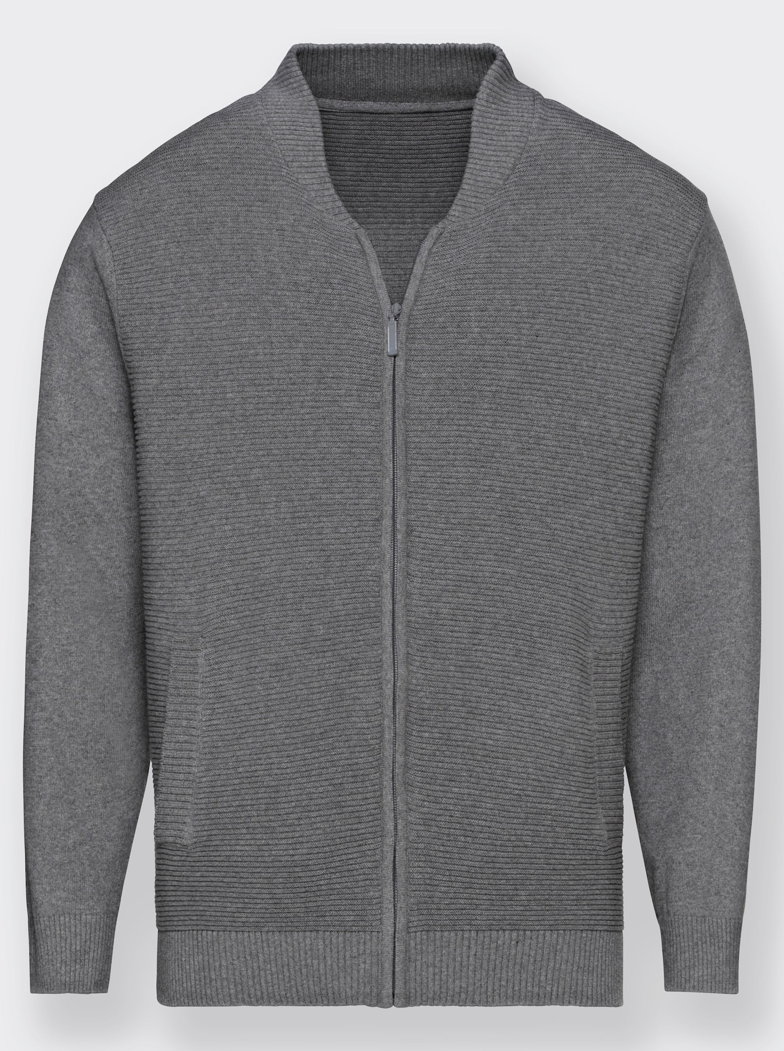 Marco Donati Strickjacke - grau-meliert