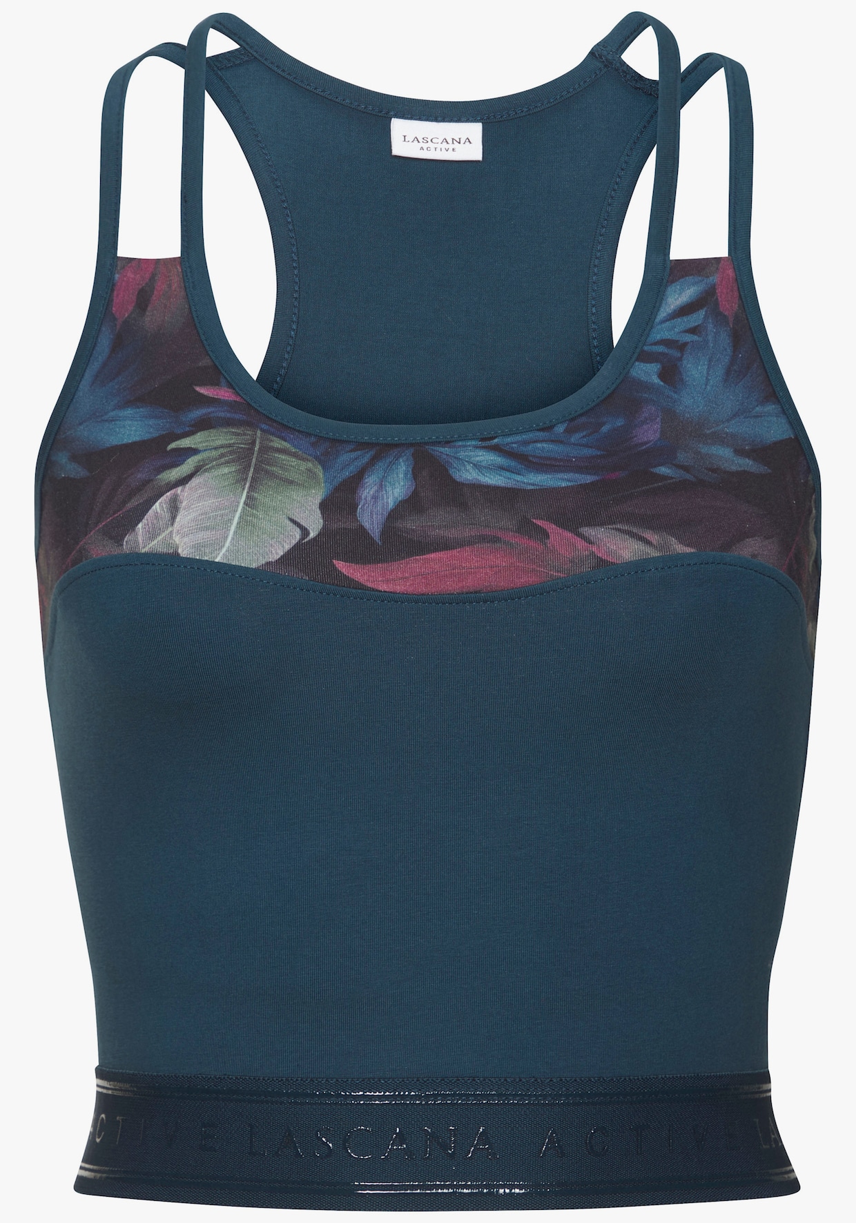 LASCANA ACTIVE Korte top - donkerblauw