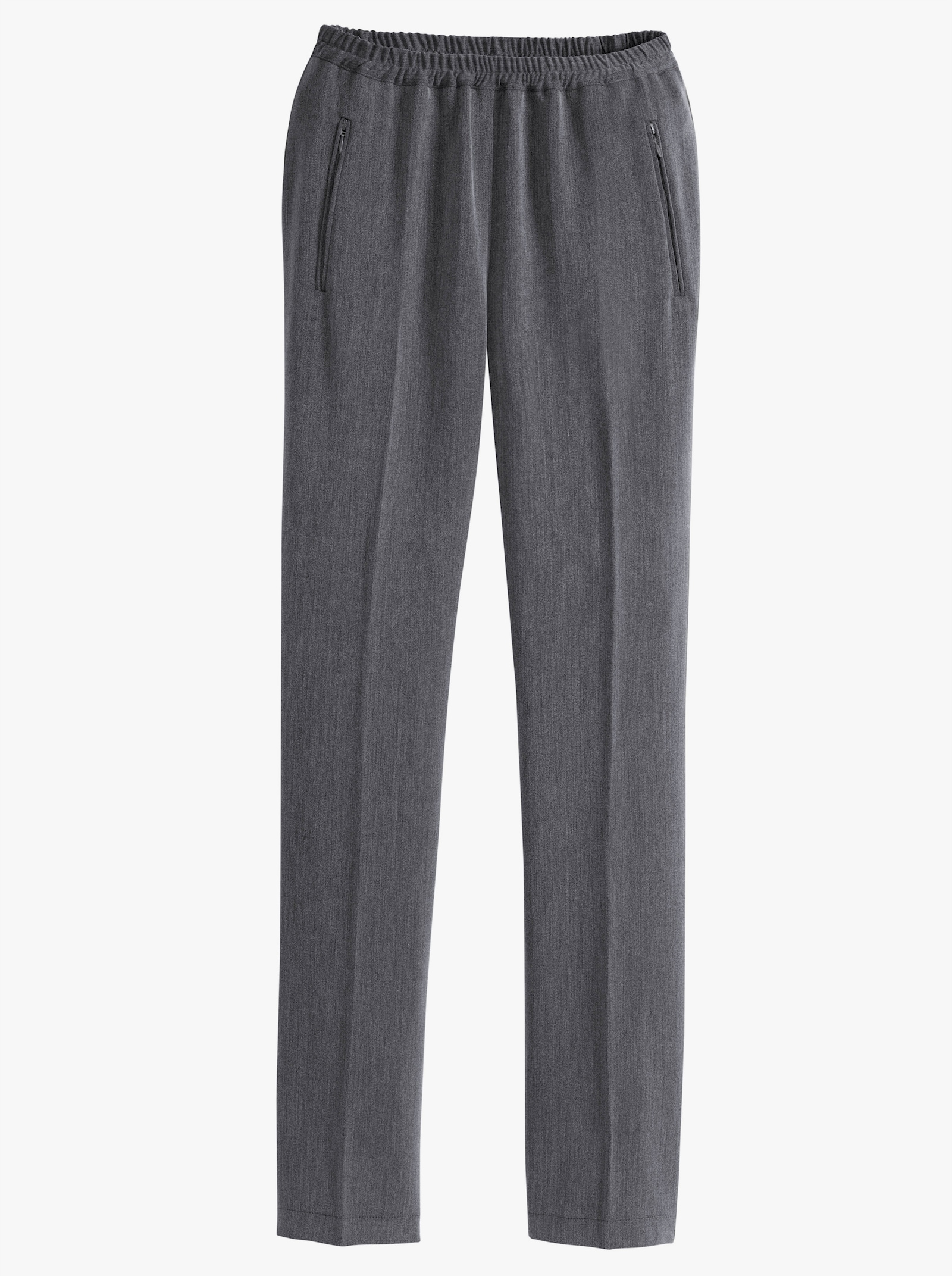 Comfortbroek van warm materiaal - grijs