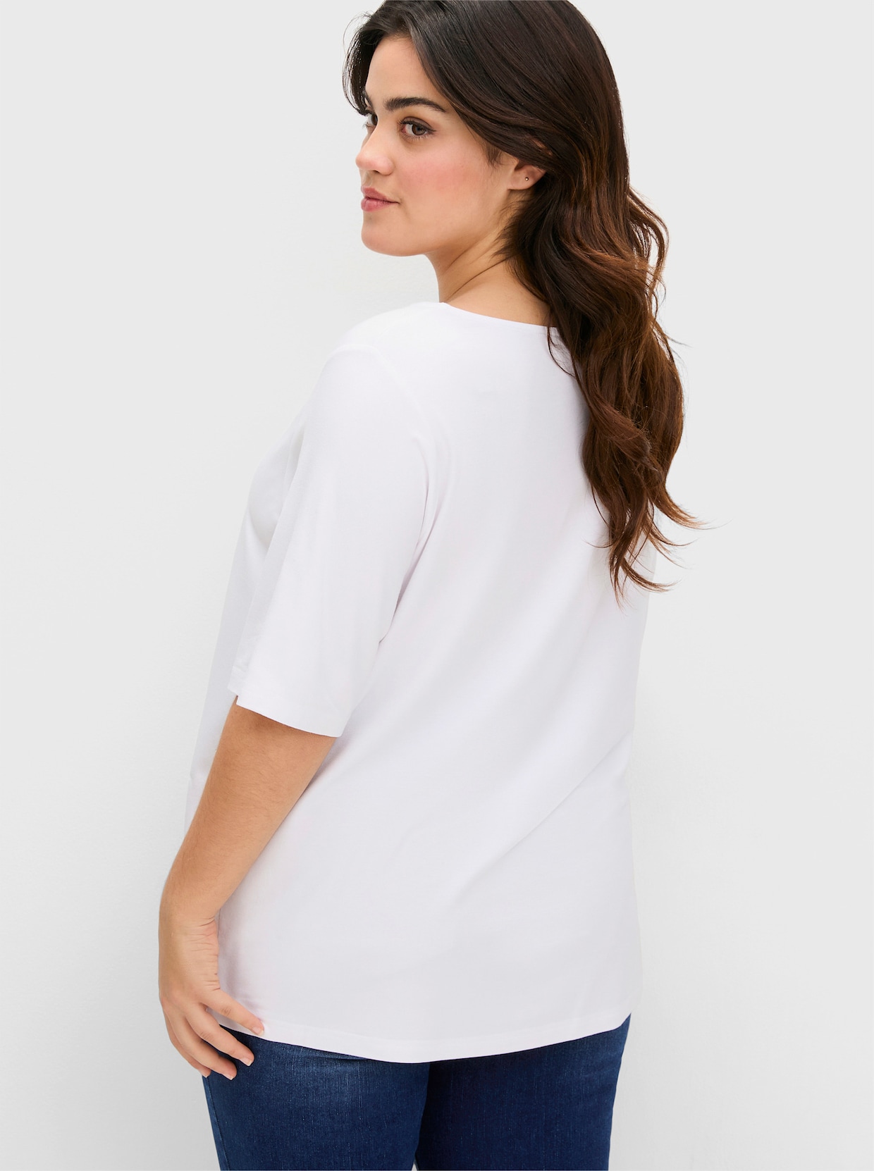 sheego Shirt - ecru