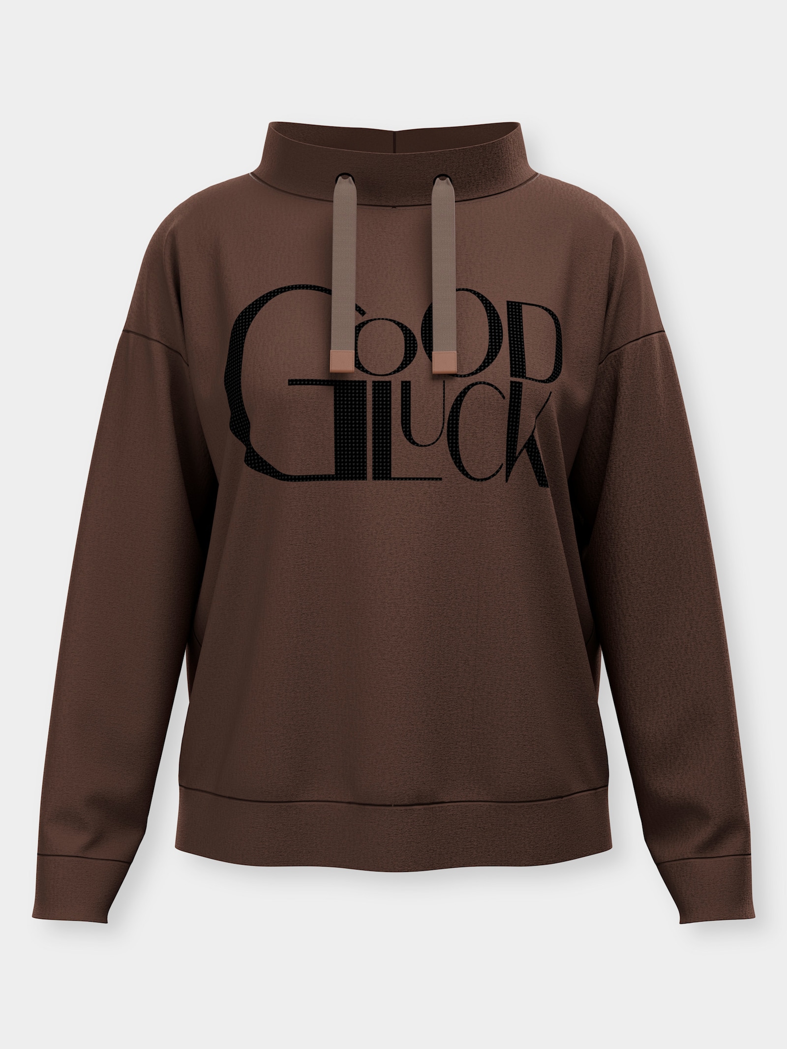 heine Sweatshirt mit Lettering-Print - schoko