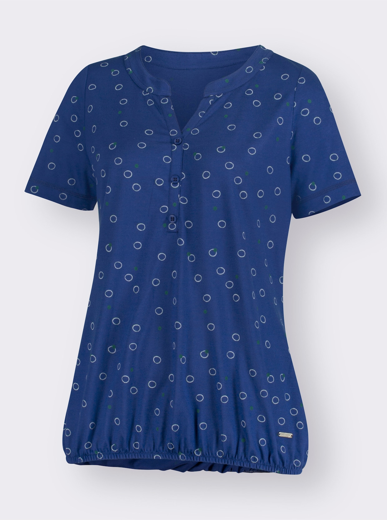 Tričko s potlačou - kráľovská modrá-biela potlač