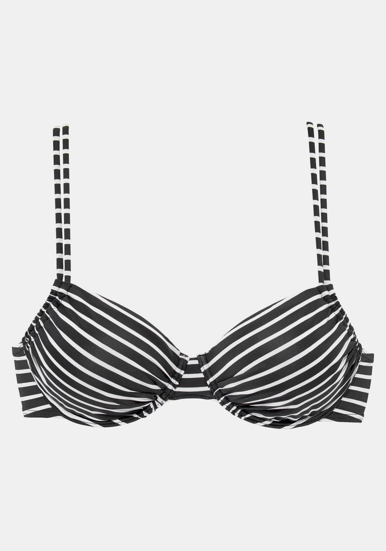 s.Oliver Bügel-Bikini-Top - schwarz-weiß-gestreift