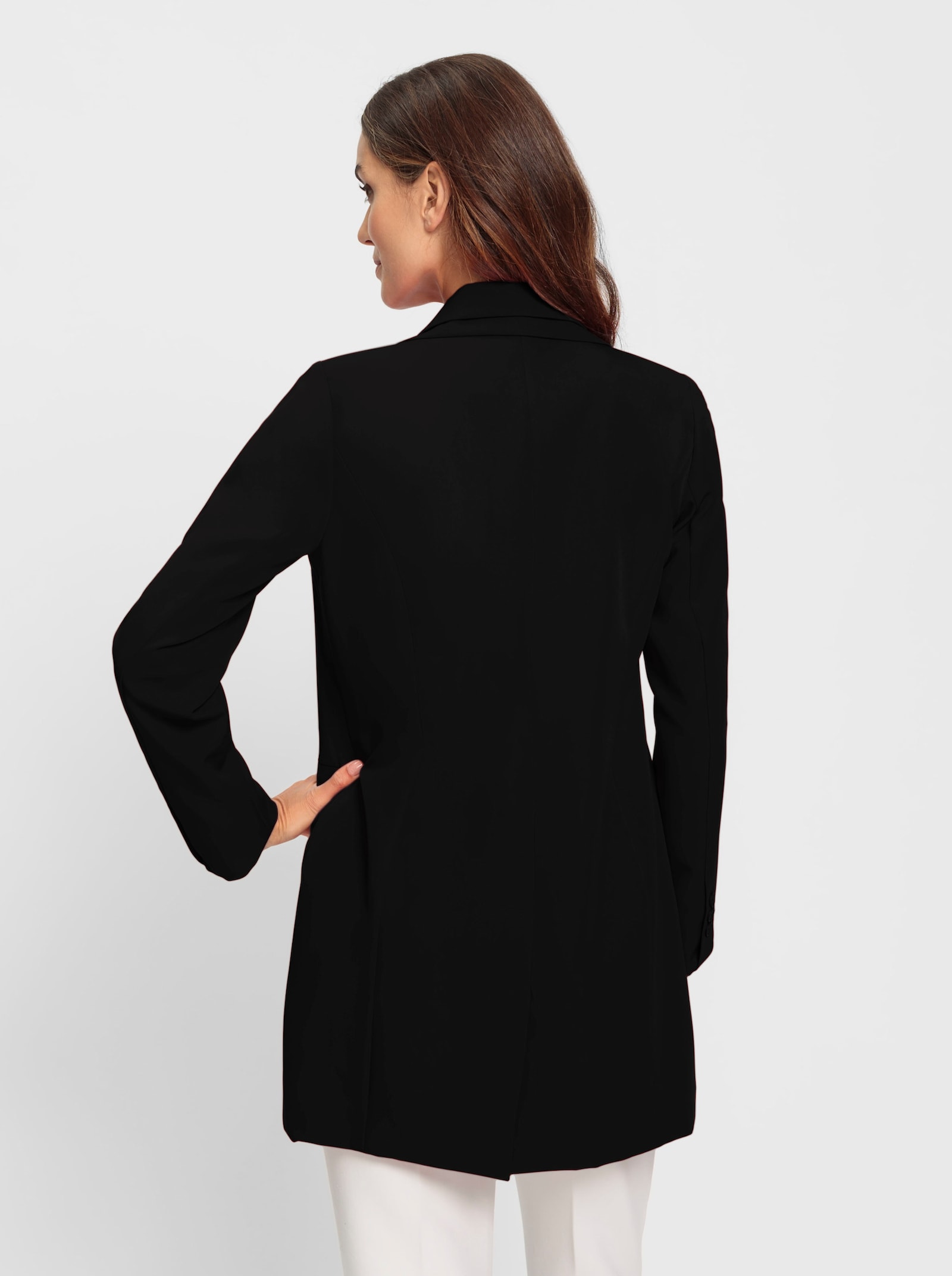 heine Longblazer mit doppeltem Revers - schwarz