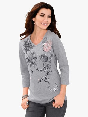 Shirt - grau-meliert