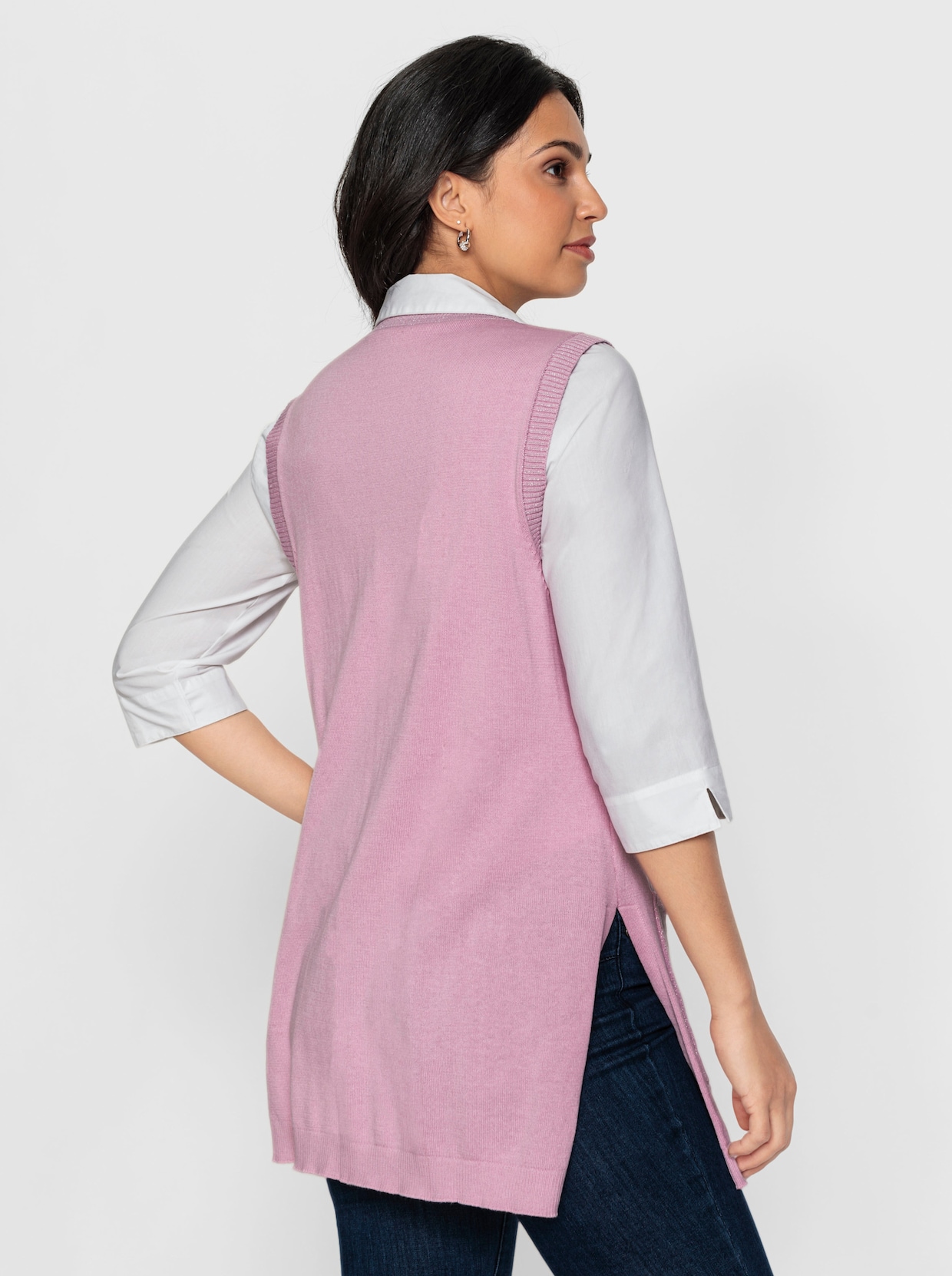 Mouwloos vest - roze