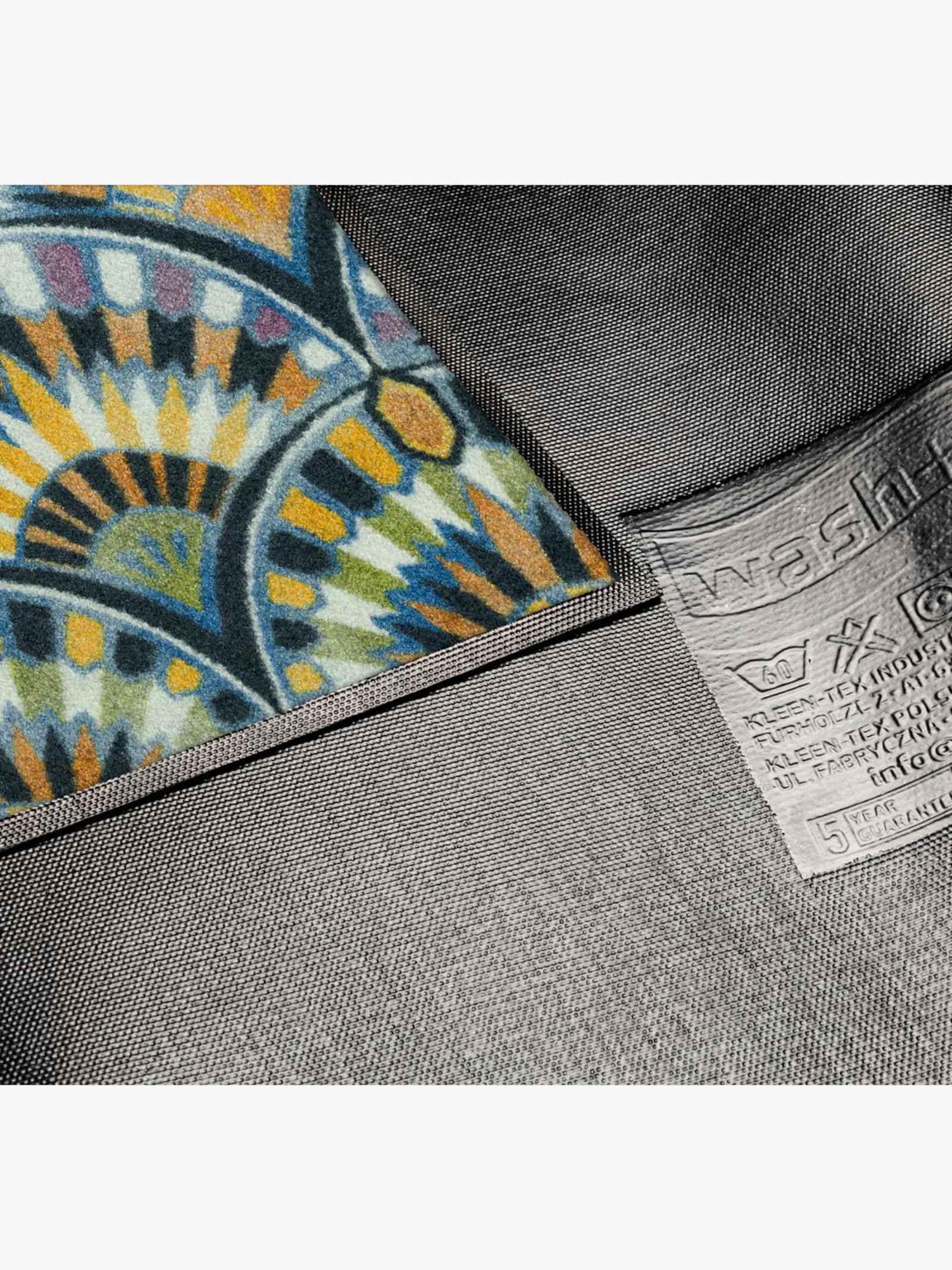 wash+dry by Kleen-Tex Fußmatte - blau-grün-gemustert