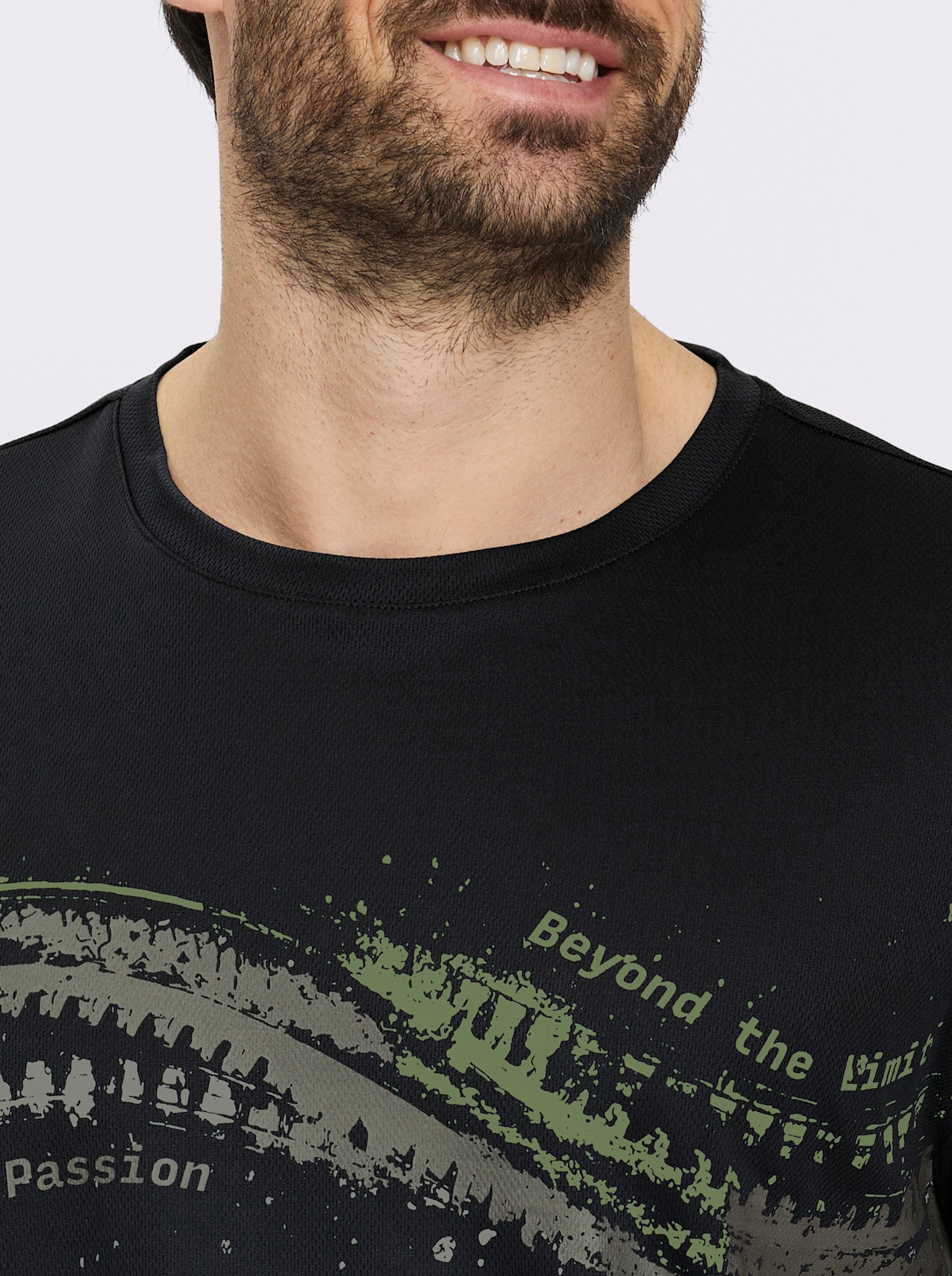 Catamaran Sports Funktionsshirt mit Wabenstruktur - schwarz