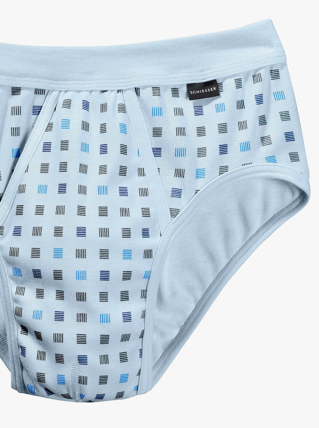 Schiesser Slip - lichtblauw geprint