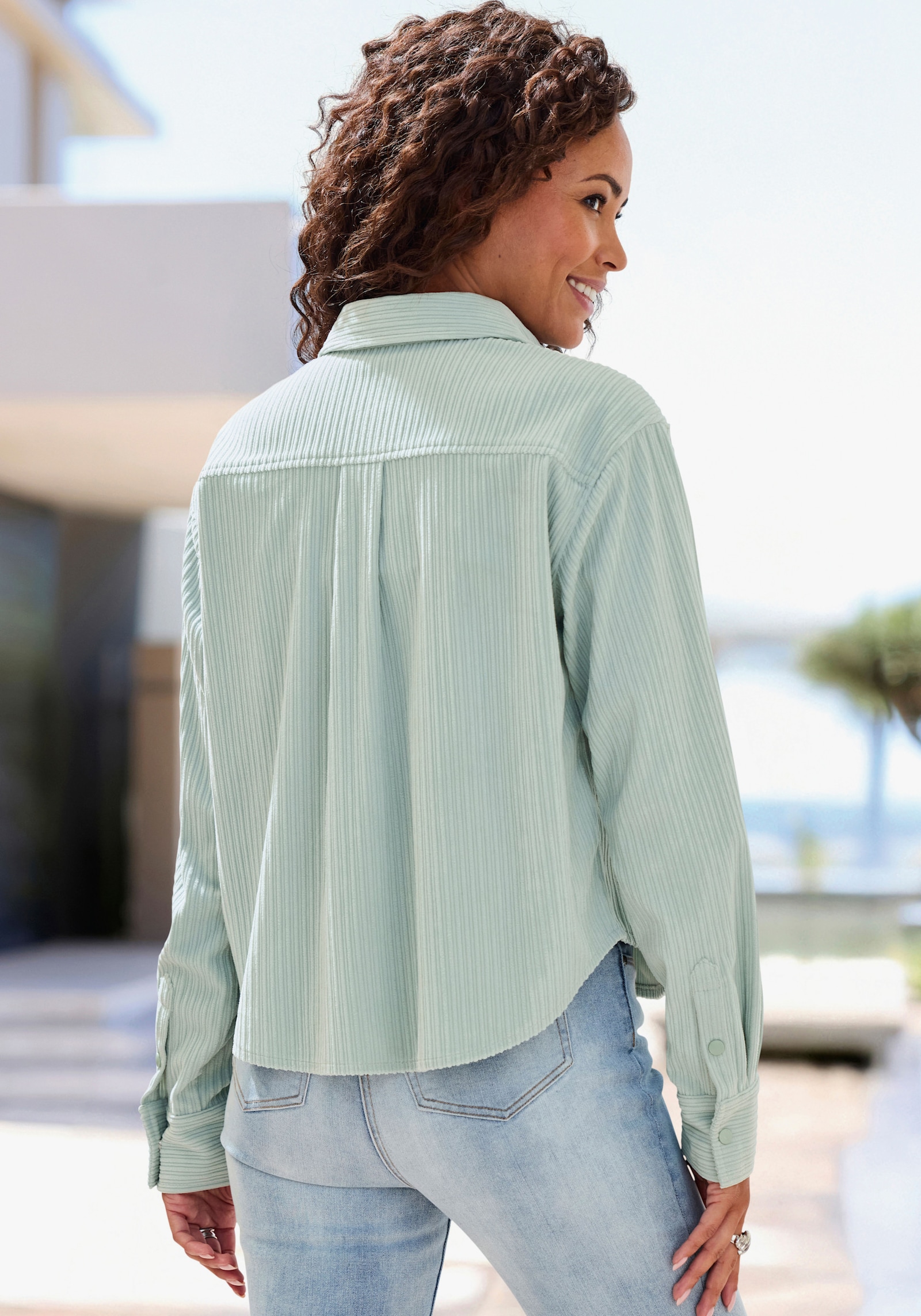 Buffalo Hemdbluse - salbeigrün