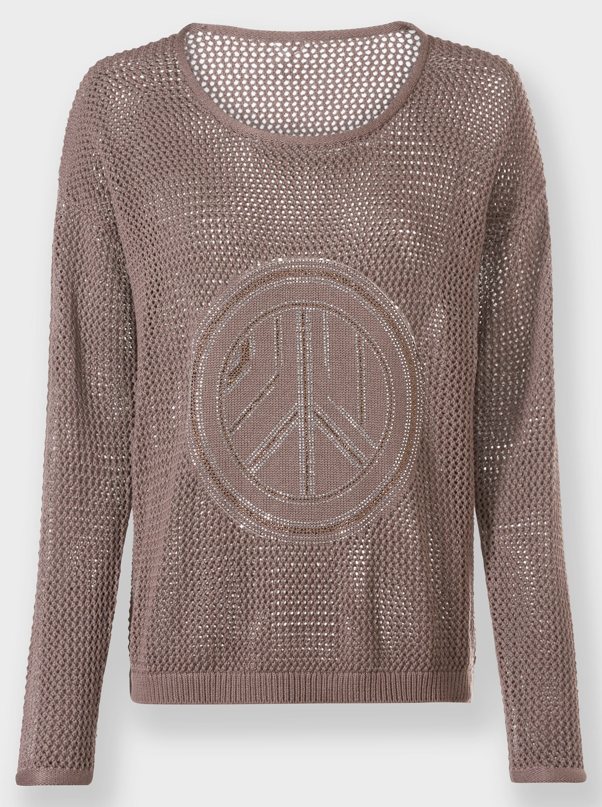 heine Ajourpullover - taupe