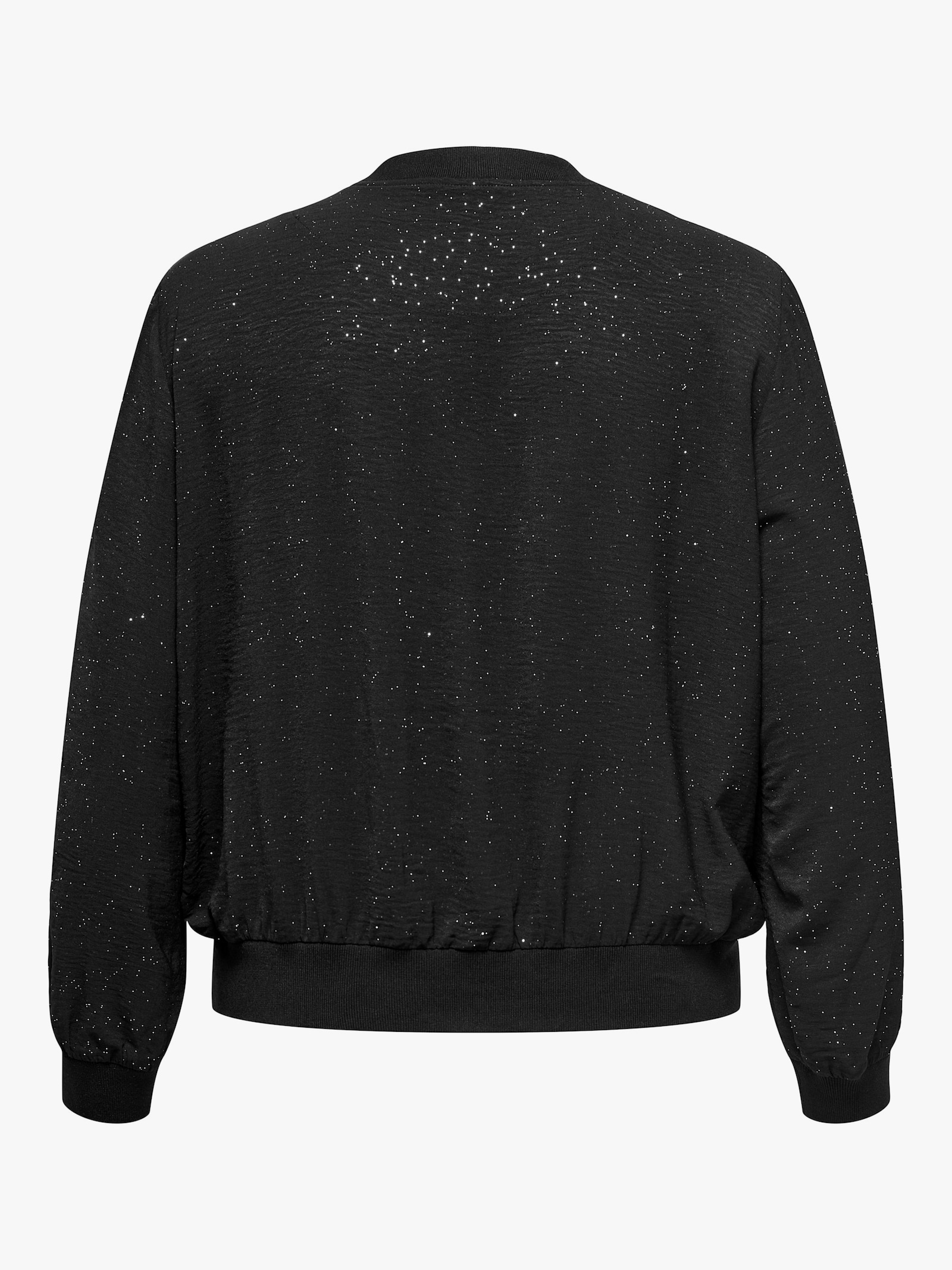ONLY CARMAKOMA Blouson - black aop:silver foil details