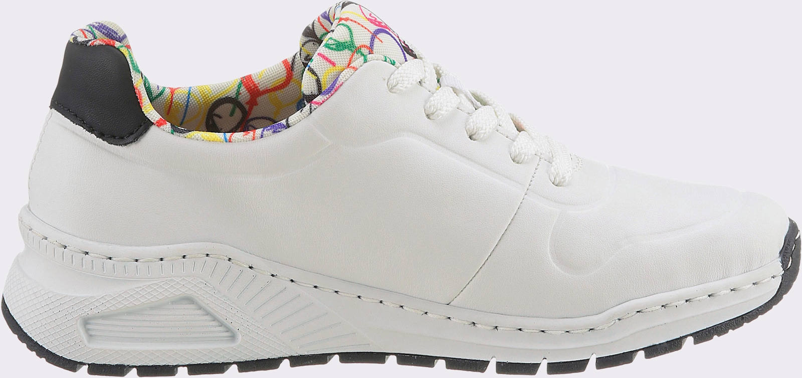 Rieker Sneaker met verwisselbaar voetbed - wit