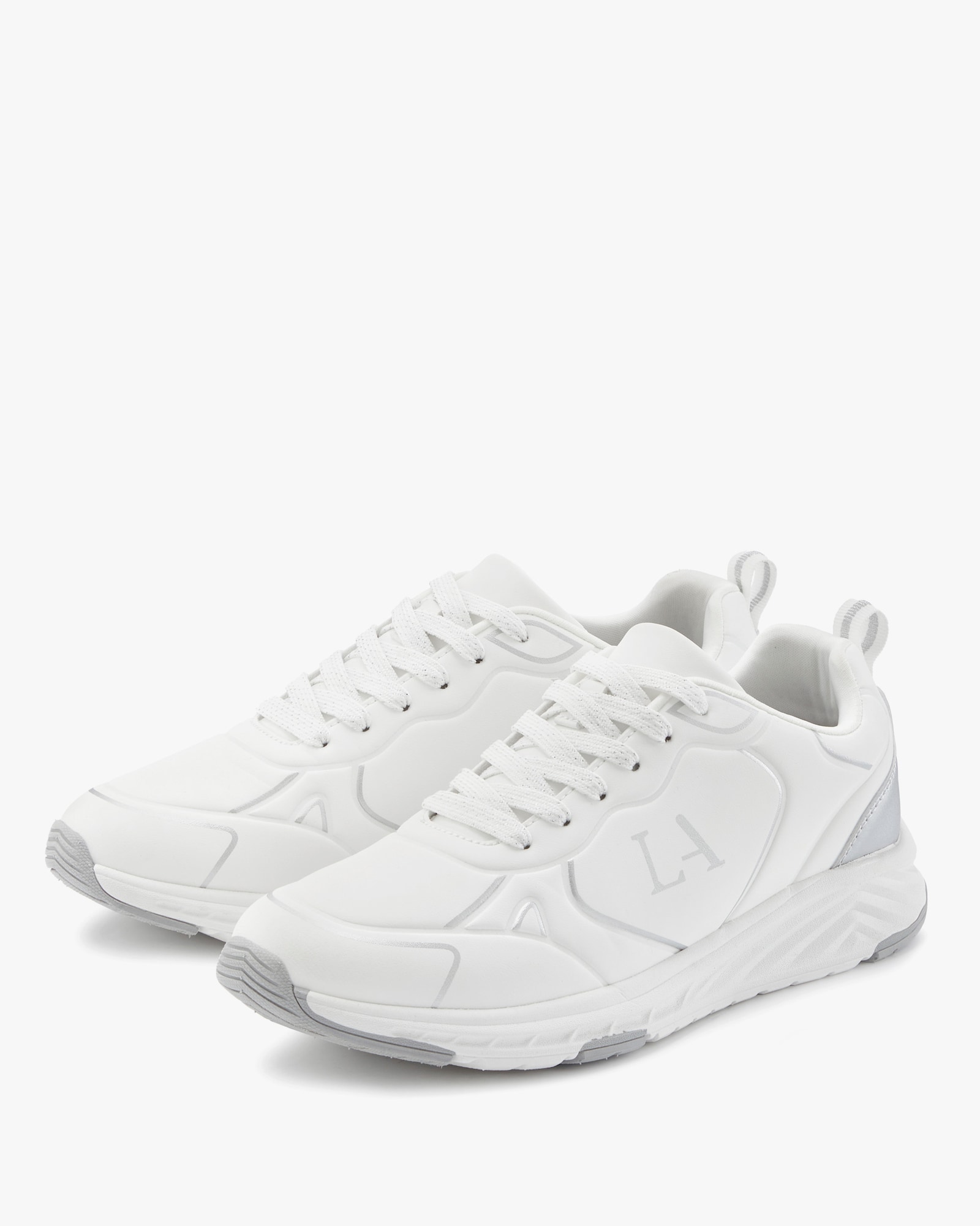 LASCANA Sneaker - wit/zilverkleurig