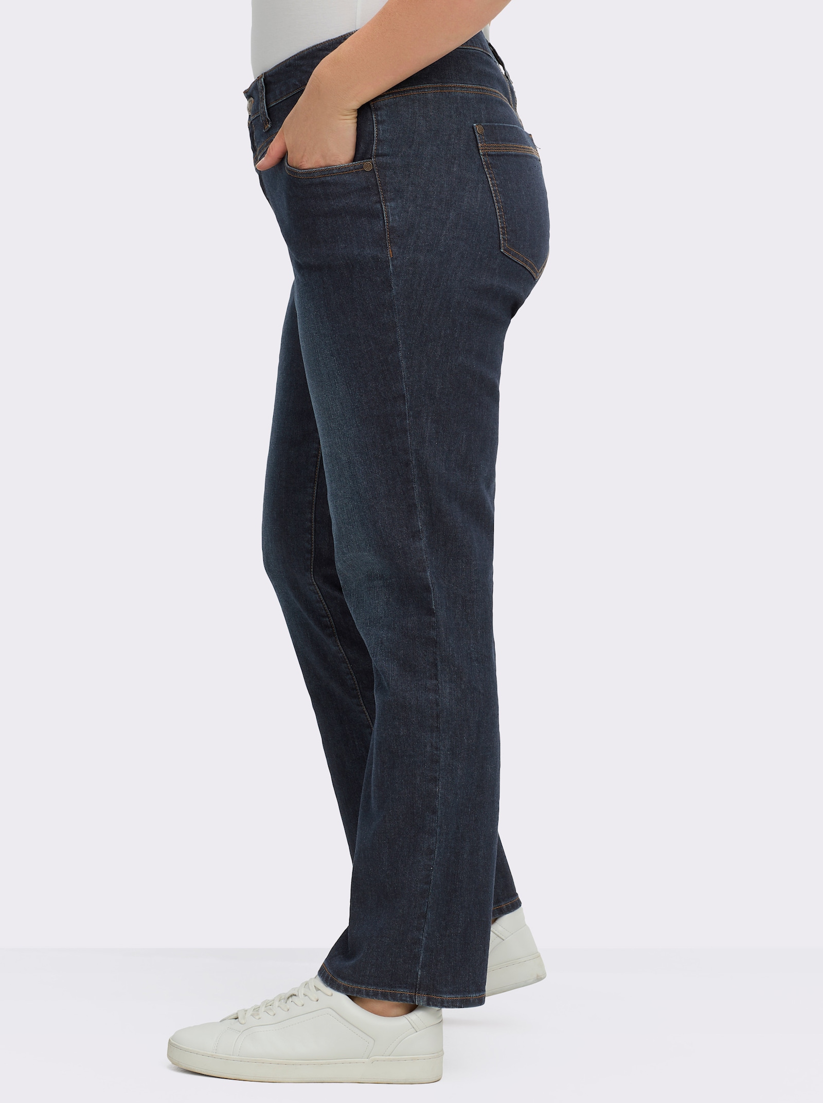 sheego Jeans in  5-Pocket-Form - dark blue used