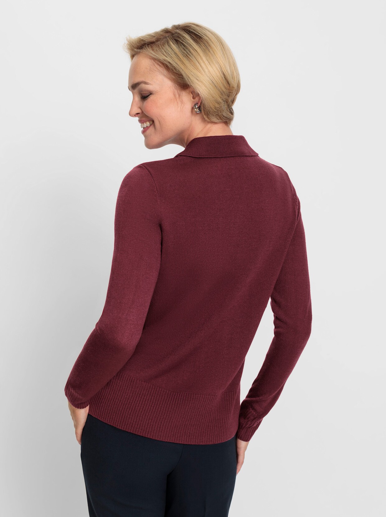Pullover met lange mouwen - bordeaux
