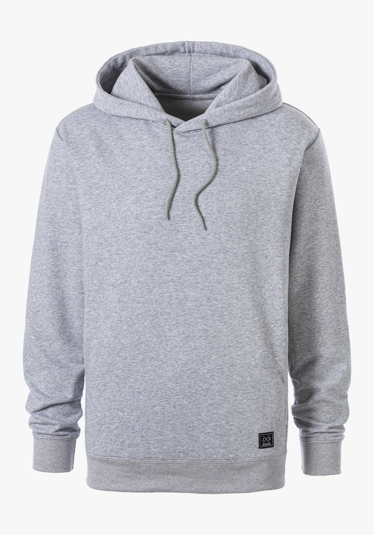 Hoodie - grau-meliert