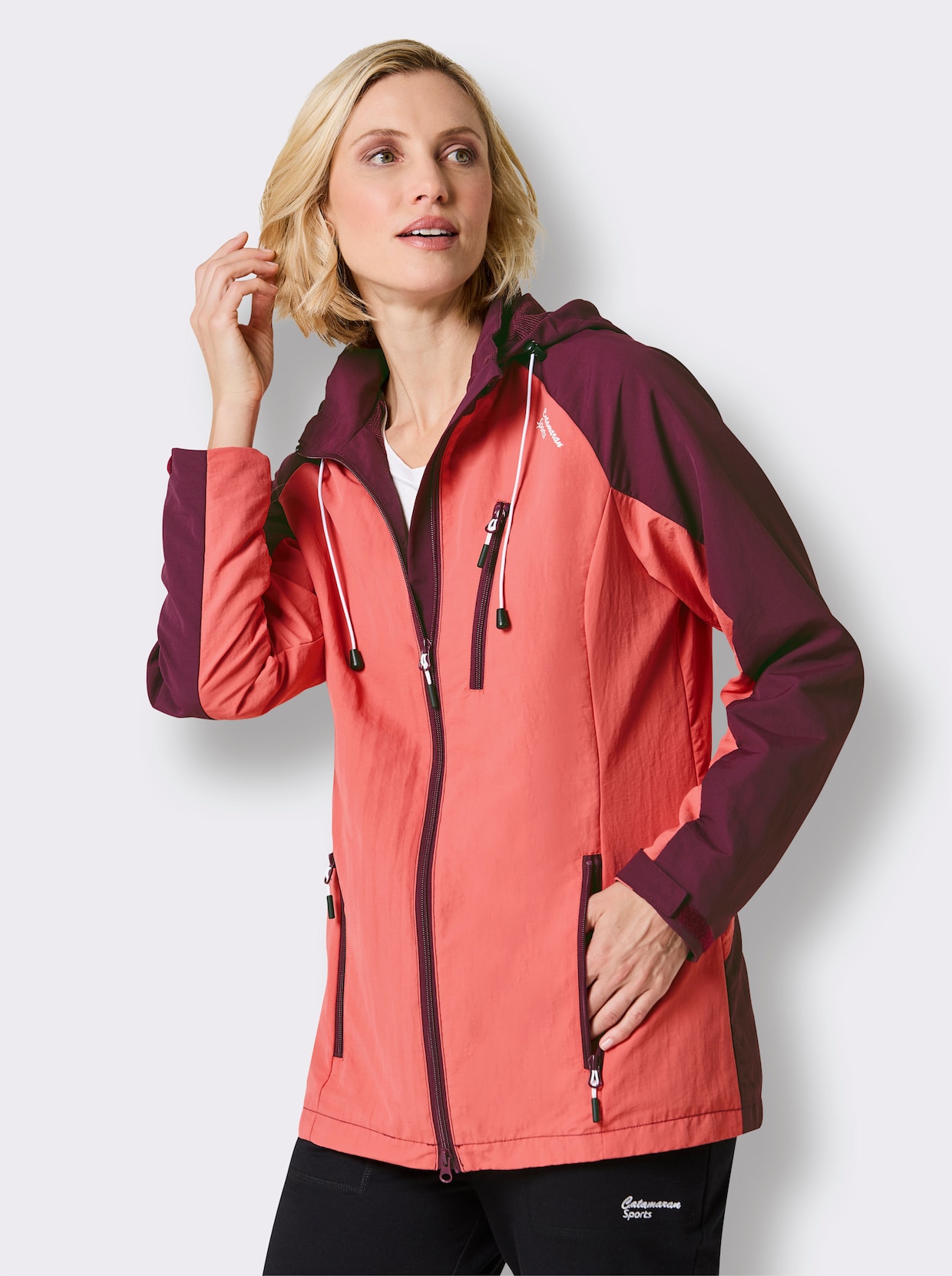 Catamaran Sports Funktionsjacke - grapefruit-burgund