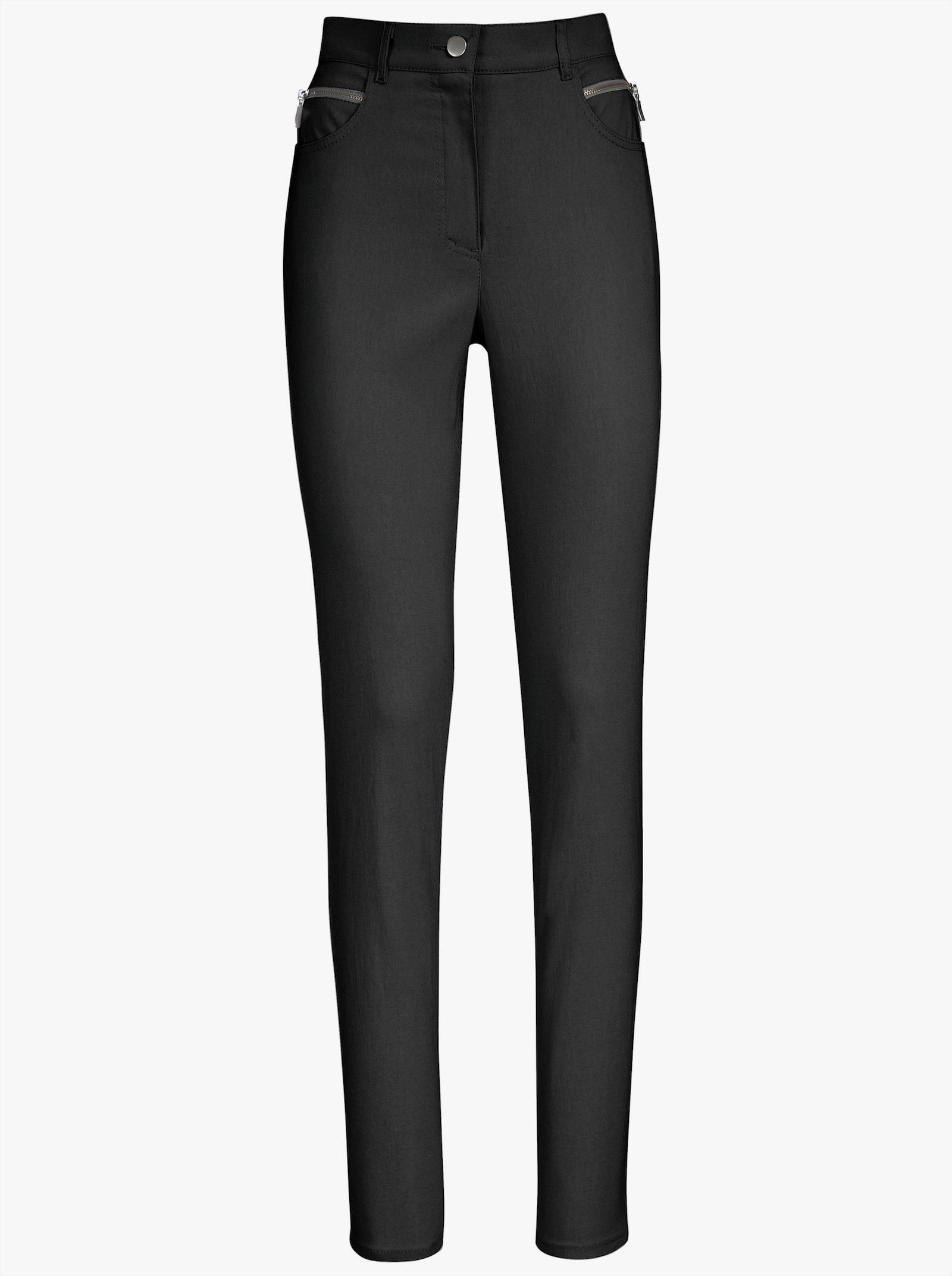 Stehmann Comfort line Stretch-Hose mit Zier-Taschen vorne - schwarz