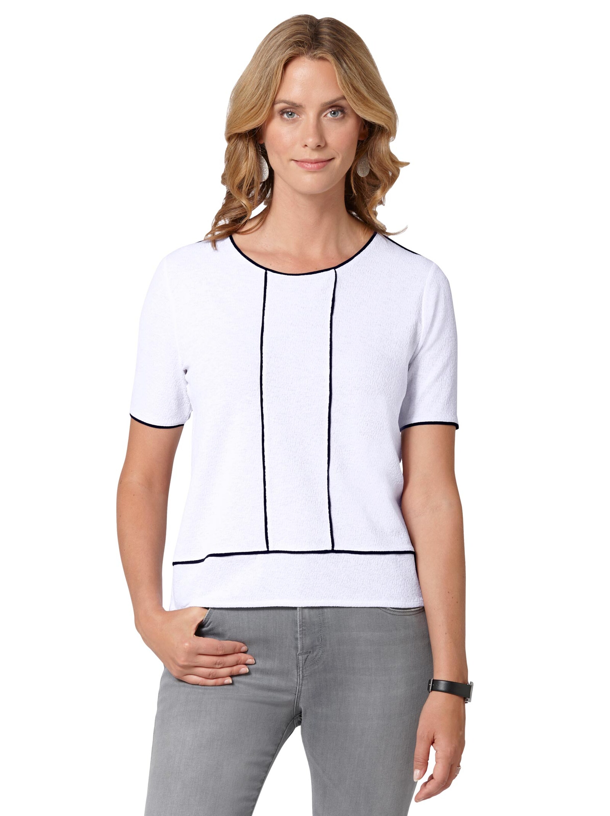 Shirt - weiß-schwarz