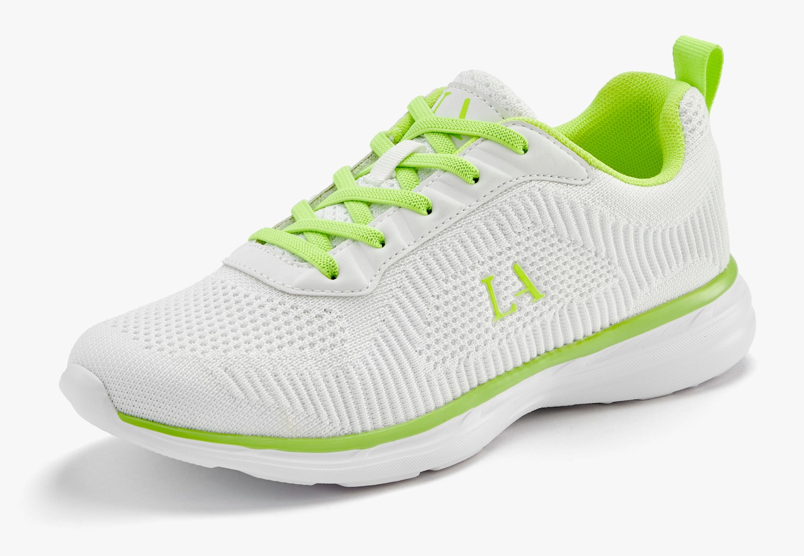 LASCANA Sneaker - weiß/limone