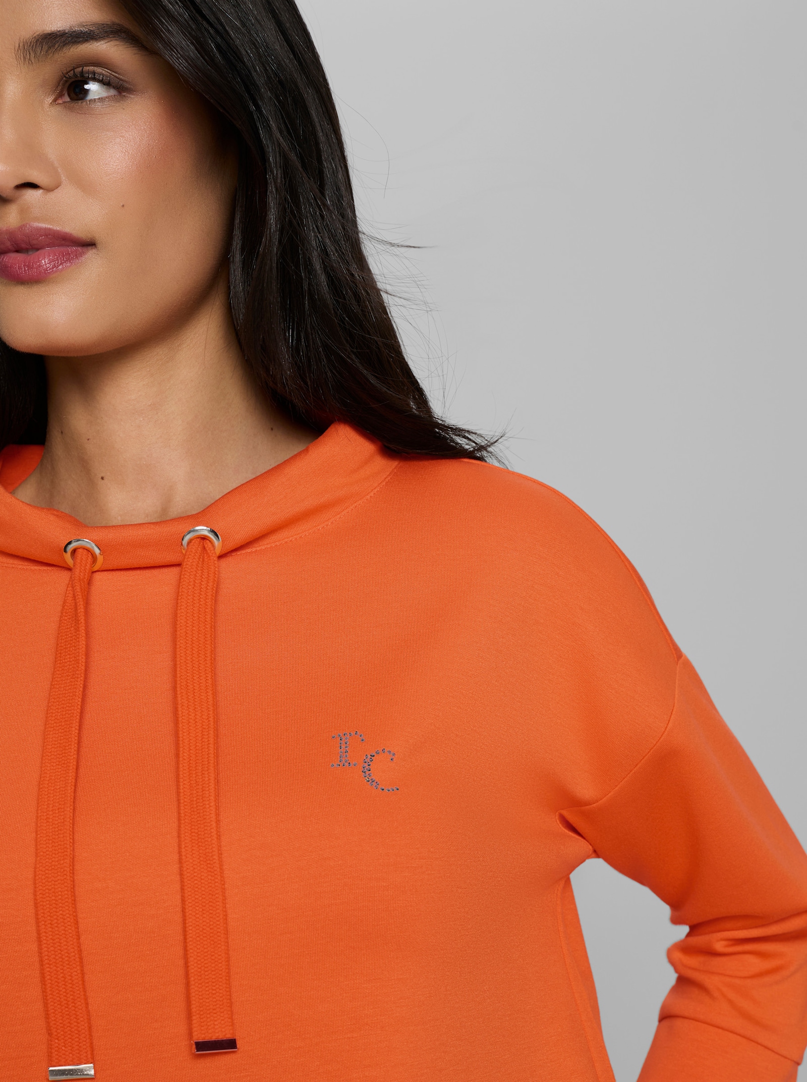 heine Sweatshirt mit Stehkragen - orange