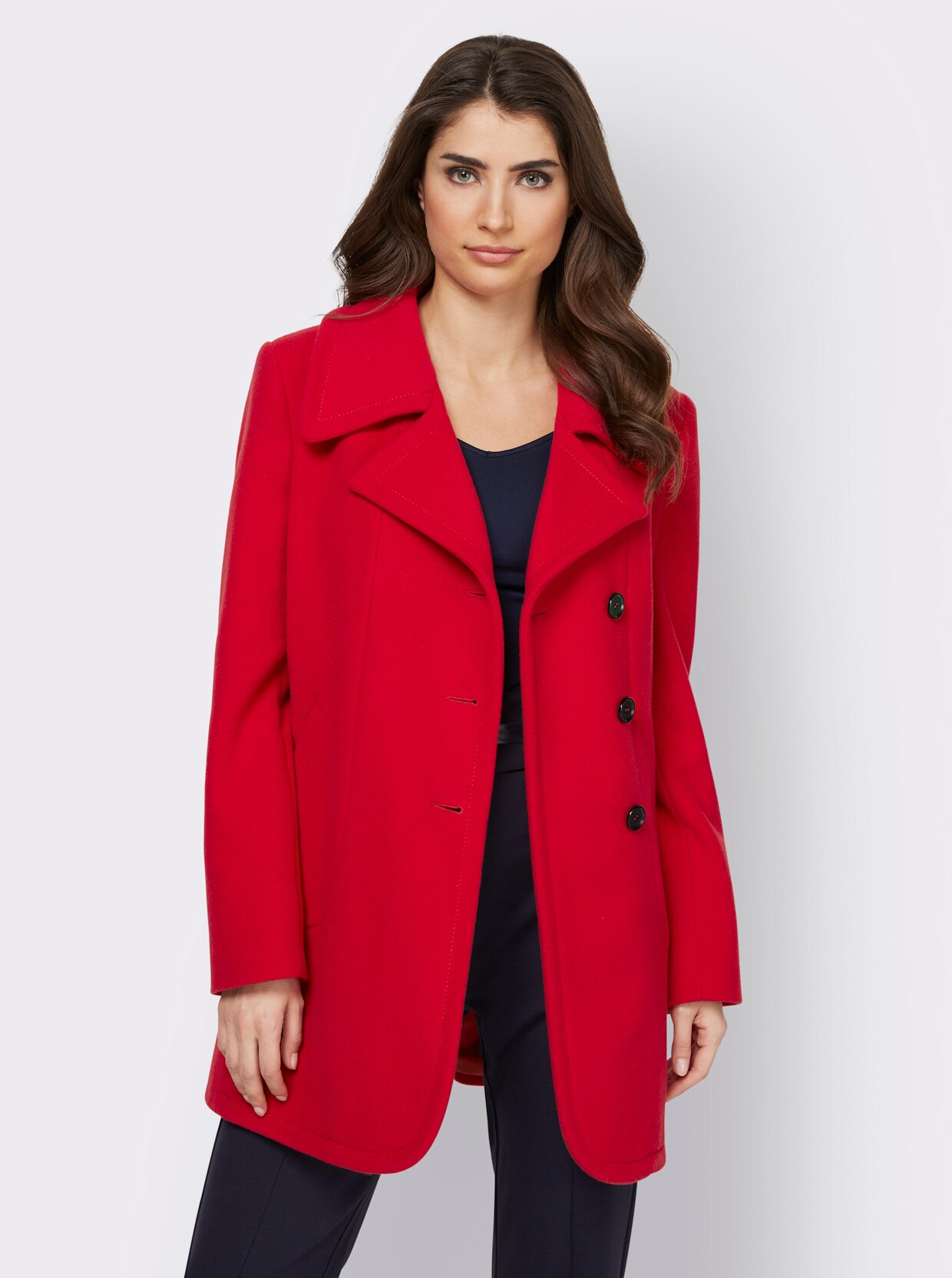 heine Veste longue - rouge